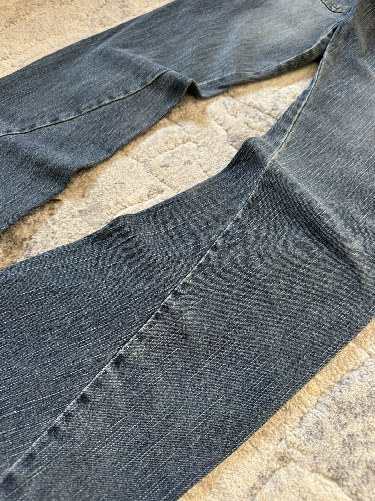 If Six Was Nine Slow Hand Jam 40 Paneled Asymmetrical Lace Up Flared Jeans Size US 32 / EU 48 - 16 Thumbnail