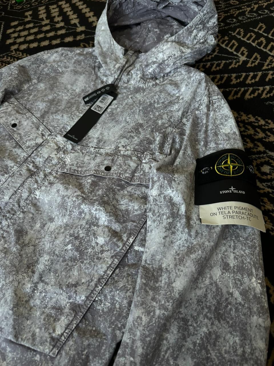 Stone Island Stone island white pigment on tela paracadute strech - TC Size US M / EU 48-50 / 2 - 2 Thumbnail