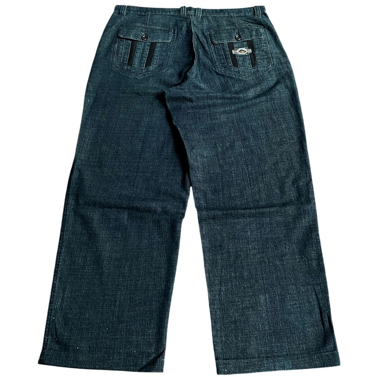 JNCO × Southpole × Vintage Crazy Vintage 2000s MWord Y2K Wide Jeans Baggy Pants Size US 34 / EU 50 - 1 Thumbnail