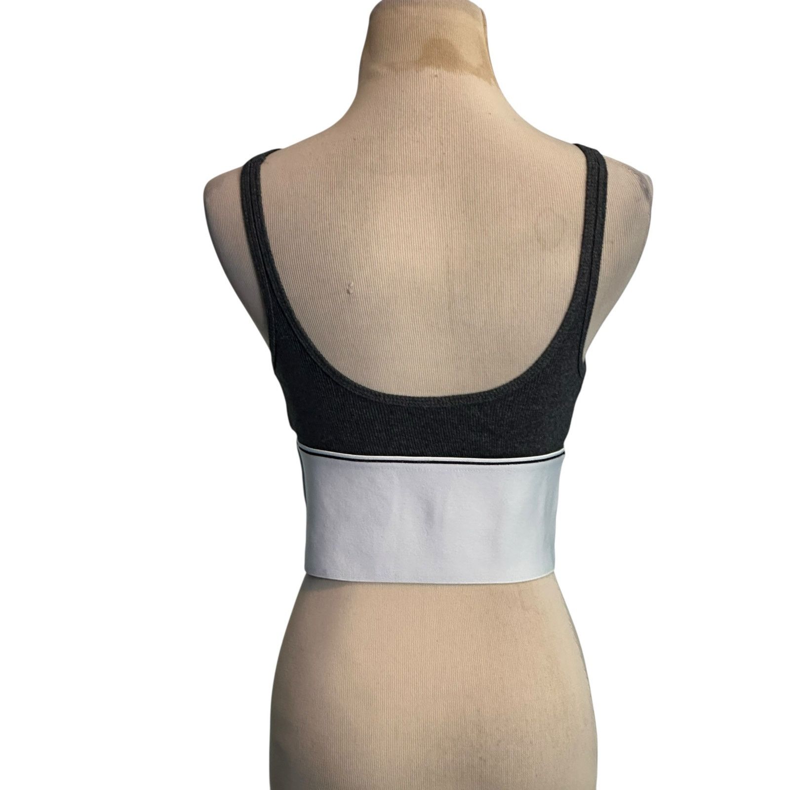 Alexander Wang Alexander Wang gray ribbed logo elastic bra size Medium Size ONE SIZE - 7 Thumbnail