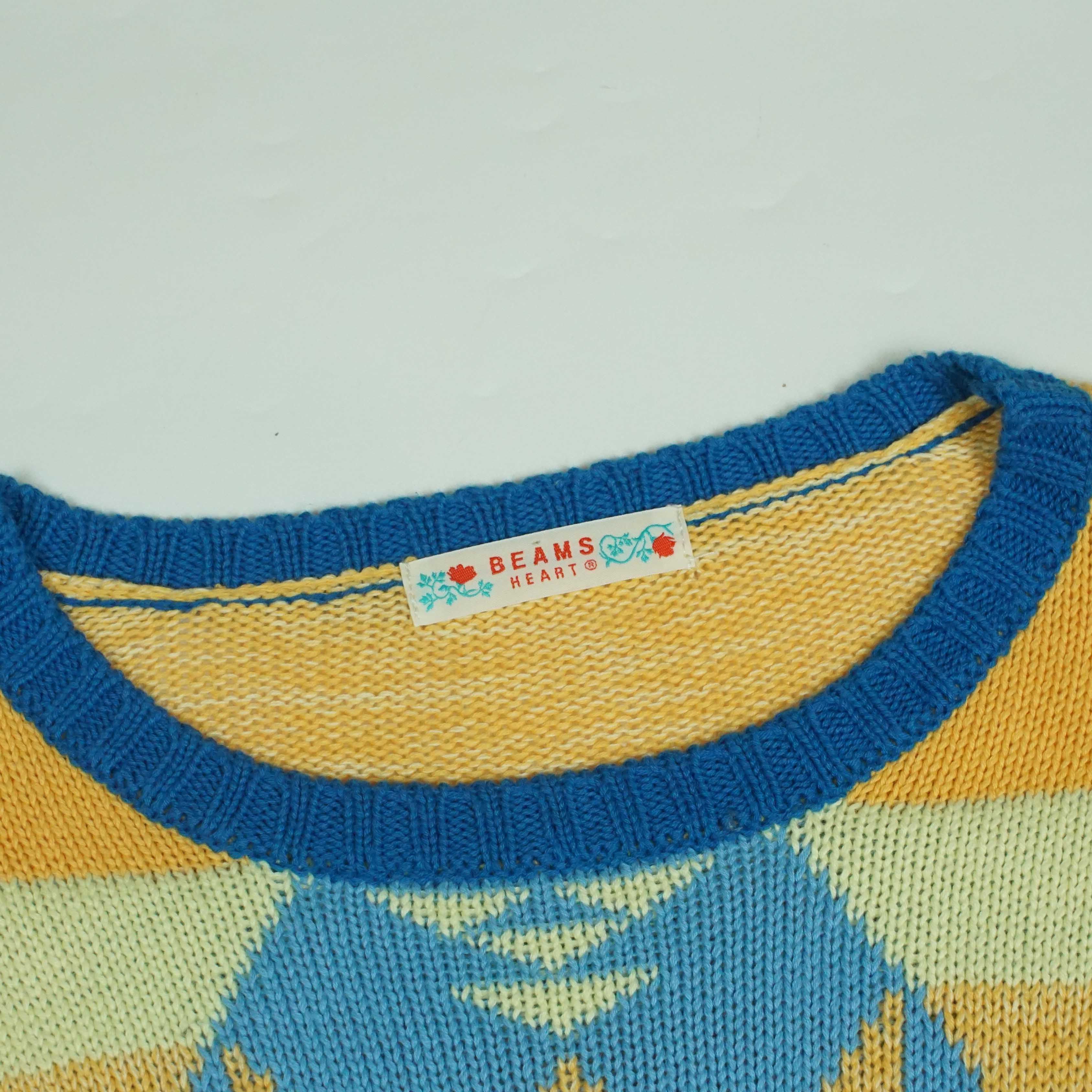 Beams Japan *NoTariff Beams Heart Navajo Pattern Knit Size ONE SIZE - 4 Thumbnail