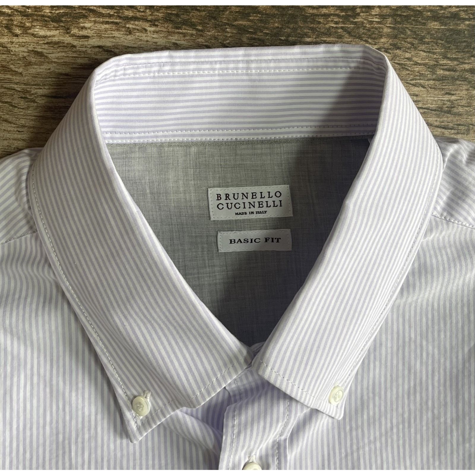Brunello Cucinelli $950 NWT Brunello Cucinelli Blue Stripe Dress Shirt XXXL Size US XXL / EU 58 / 5 - 3 Thumbnail