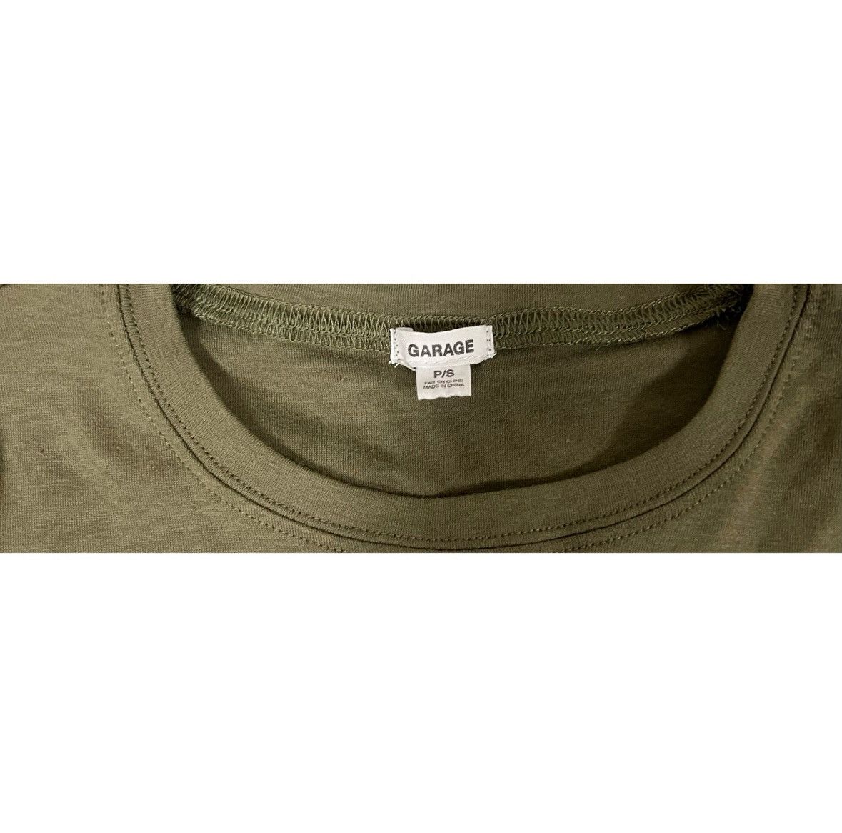 Garage Garage Olive Corset O-Ring T-Shirt Top Blouse Tee Size S 🫒✨ Size S / US 4 / IT 40 - 4 Thumbnail
