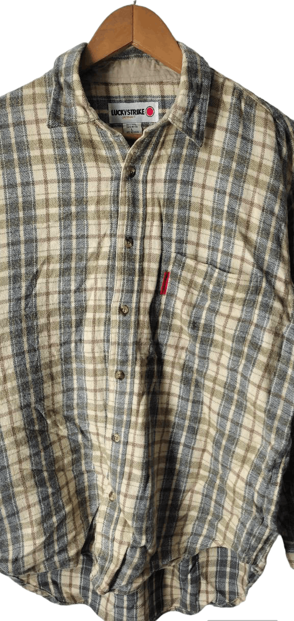 Sports Specialties VINTAGE LUCKY STRIKE FLANNEL WOOL COTTON Size US L / EU 52-54 / 3 - 3 Thumbnail