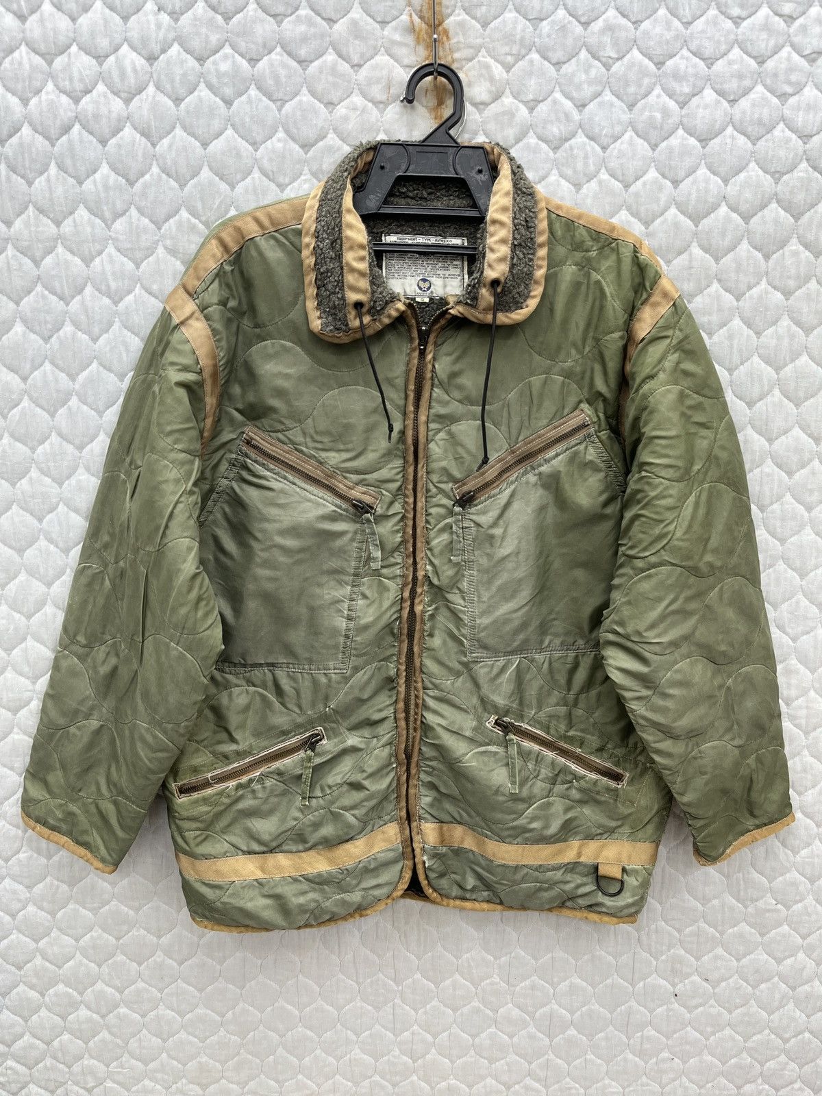 image of Steals VTG Avirex Type Flight Garment Jacket in Green, Men's (Size Medium)