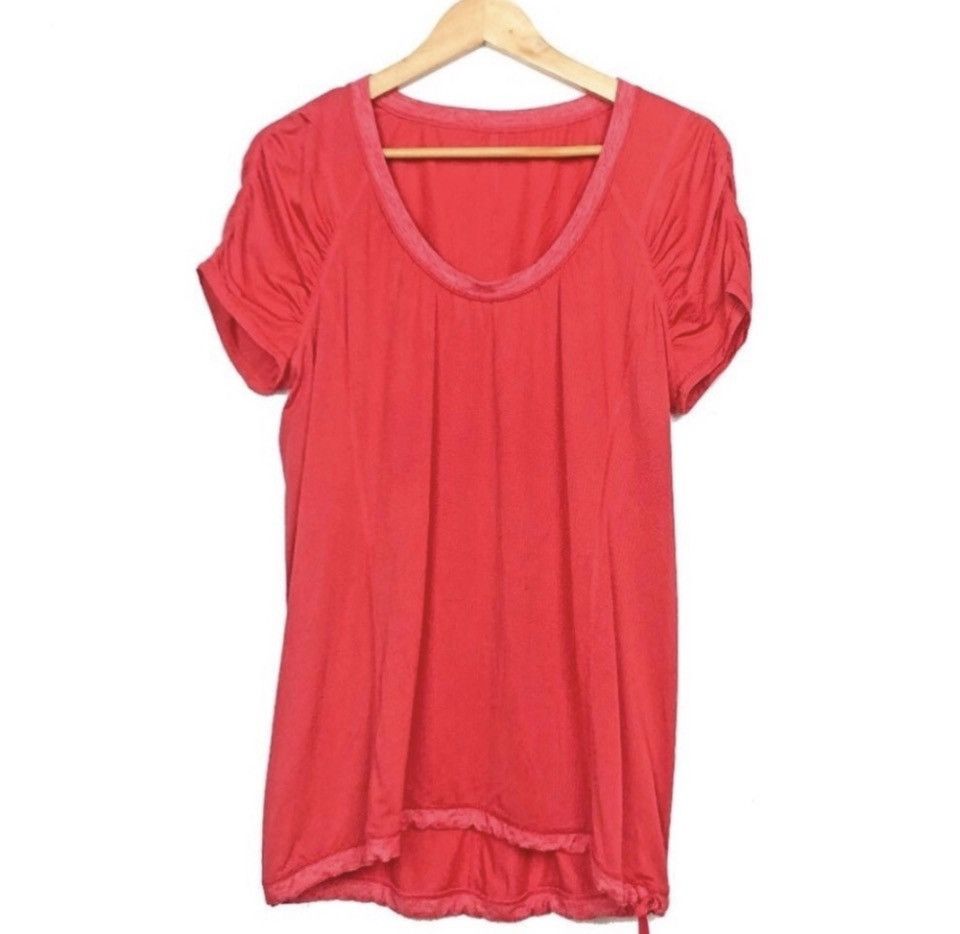 Lululemon Lululemon Run: Willpower Tech Short Sleeve Tee Top Red sz.6 Size S / US 4 / IT 40 - 2 Thumbnail