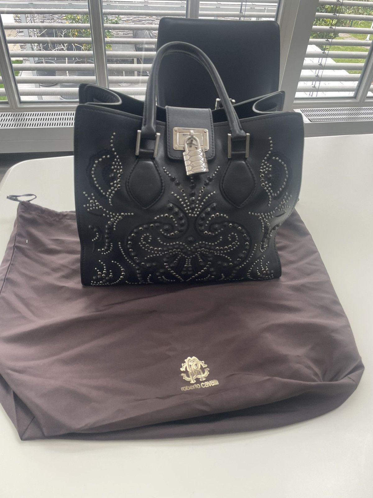 image of Roberto Cavalli Bag in Black, Women's