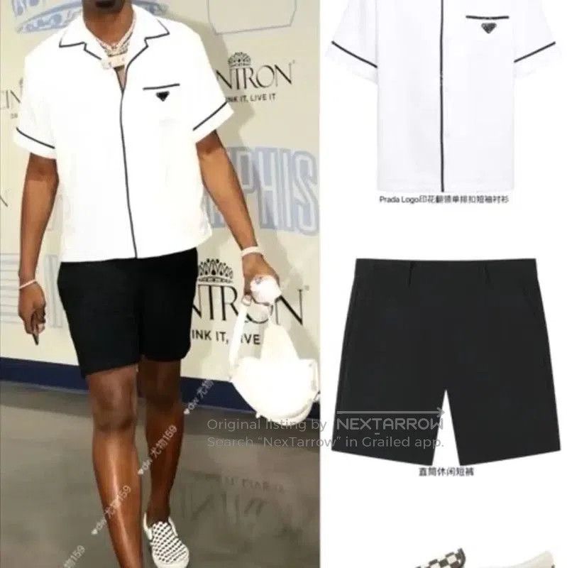 Prada Prada Men's White Cotton T-Shirt. Size US L / EU 52-54 / 3 - 7 Thumbnail