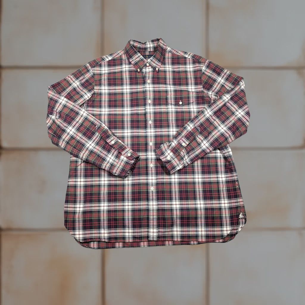 Ralph Lauren Ralph Lauren Shirt Mens 2XL Red Plaid Button-Down Long Sleeve Cotton Size US XXL / EU 58 / 5 - 1 Thumbnail