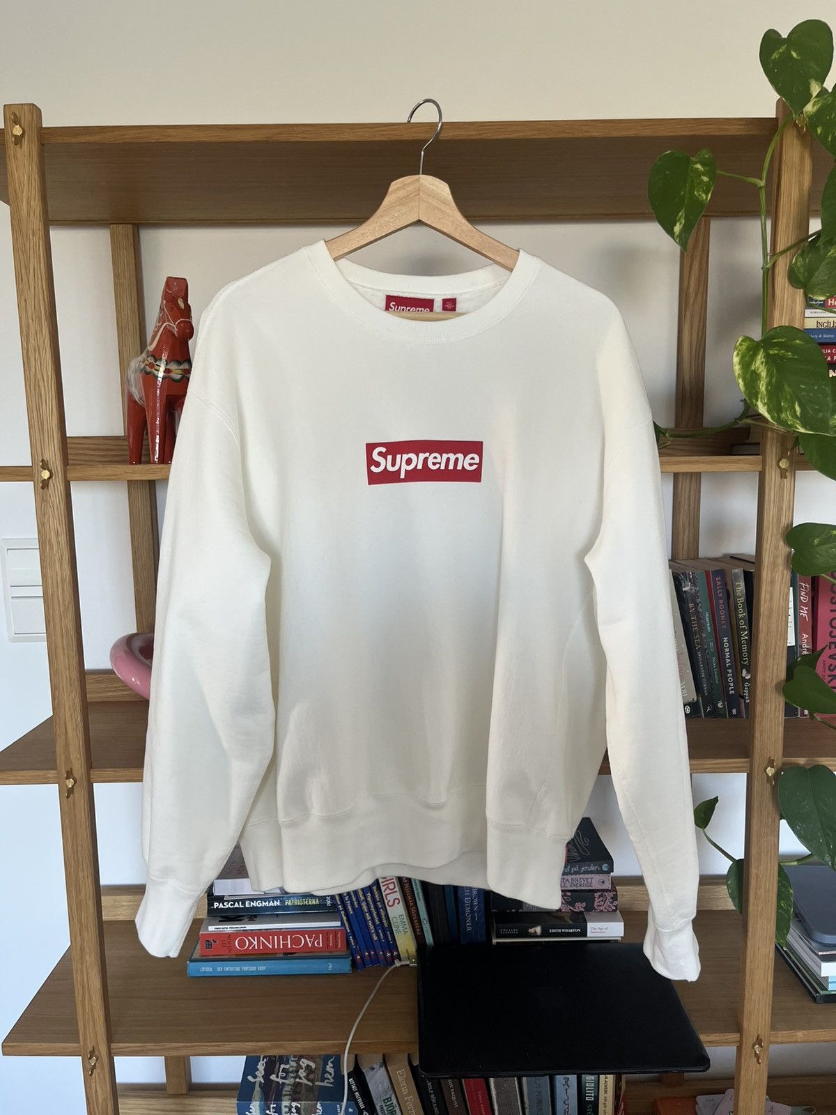 Supreme Supreme Washed Box Logo Crewneck, Size M Size US M / EU 48-50 / 2 - 1 Thumbnail