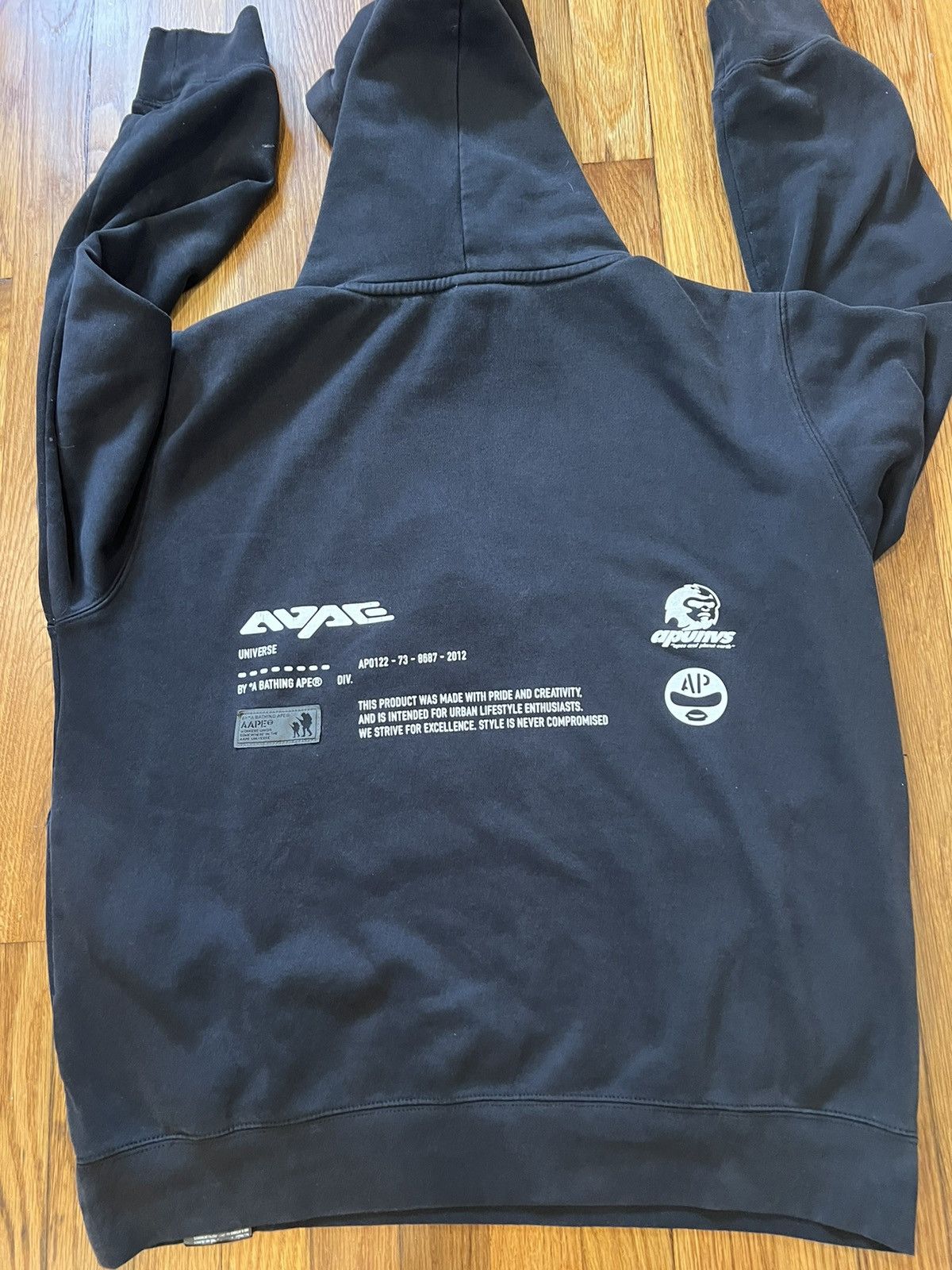 Aape × Bape By A Bathing Ape Pullover Hoodie Size US M / EU 48-50 / 2 - 3 Thumbnail