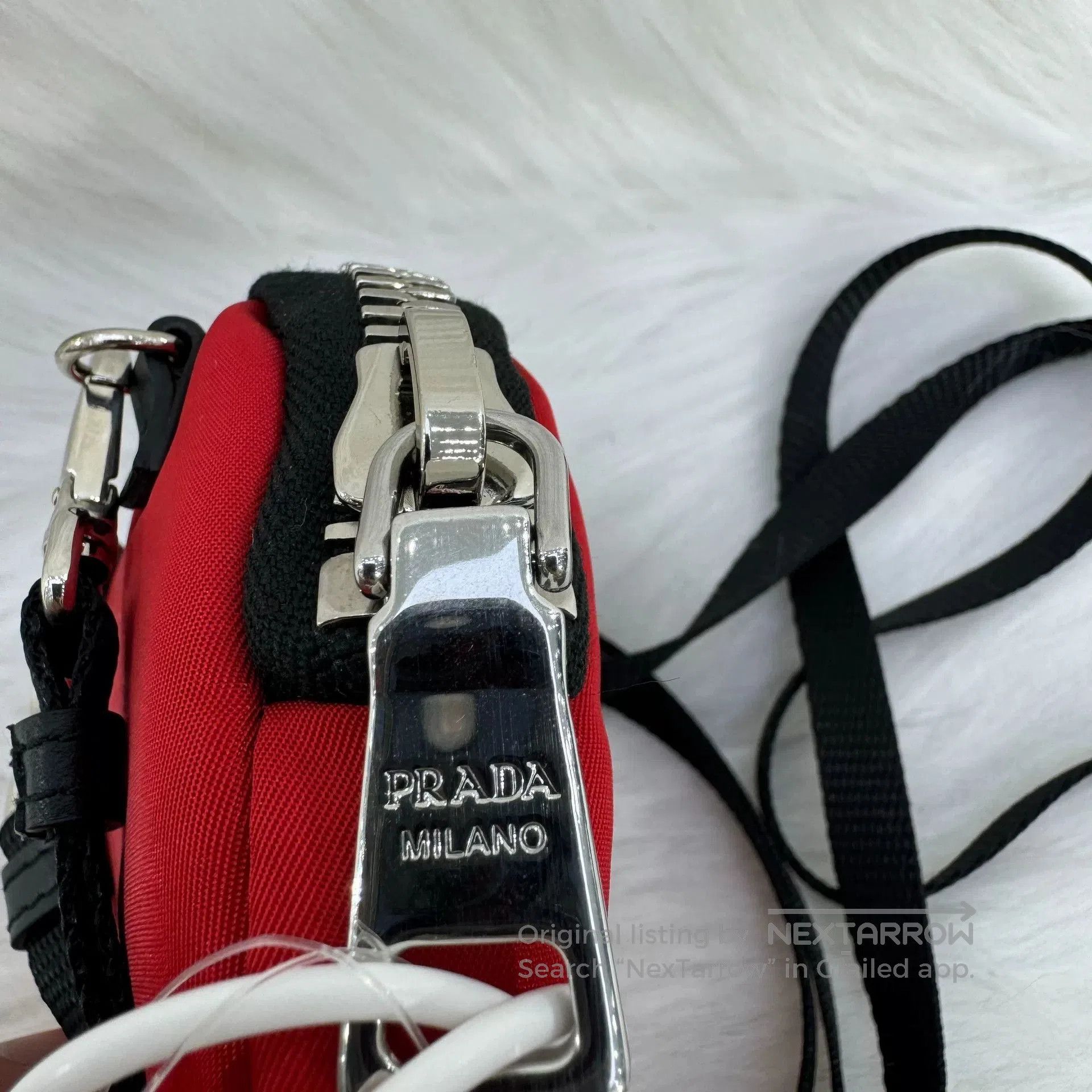 Prada Prada Nylon Cargo Small Pouch with Lanyard. Size ONE SIZE - 4 Thumbnail