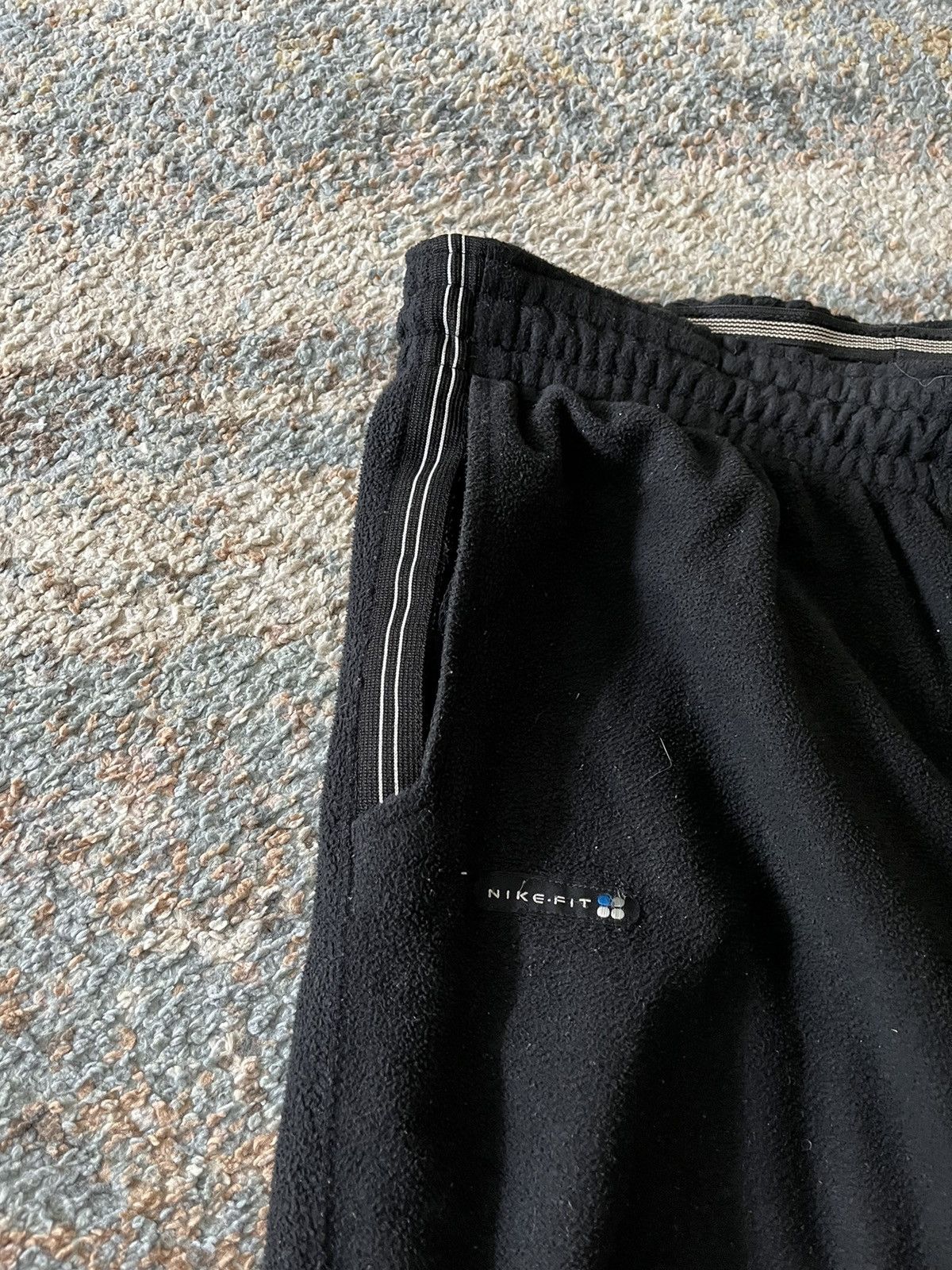 Nike × Vintage VTG Y2K Nike Fleece Jogger Sweatpants L 90s Size US 34 / EU 50 - 2 Thumbnail
