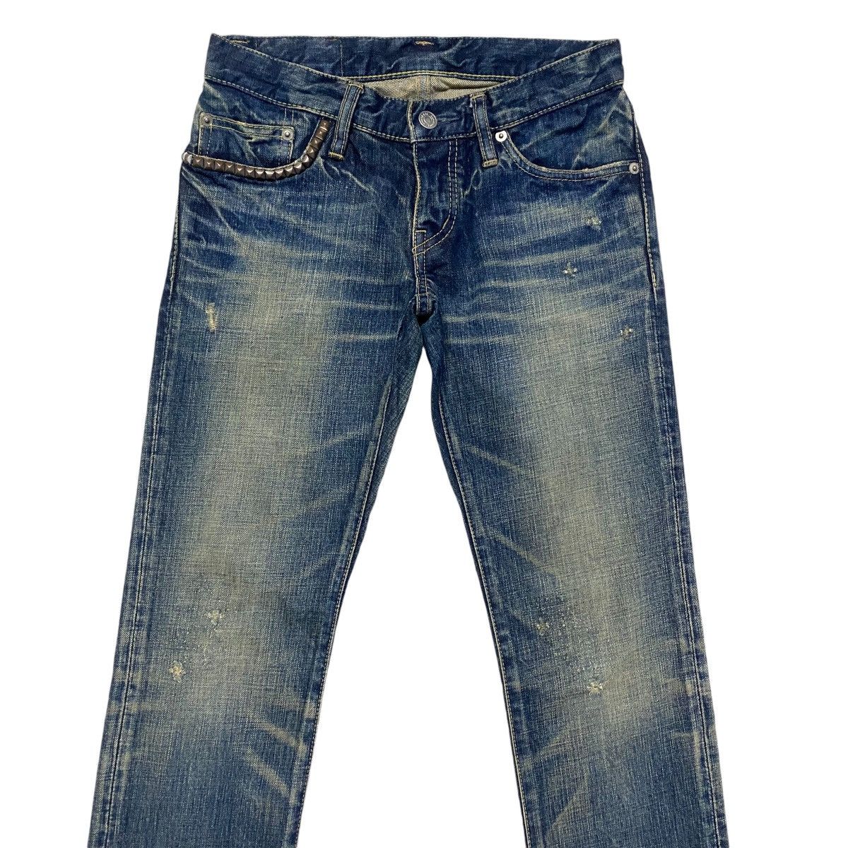 Hysteric Glamour Hysteric Glamour Rusty Distressed Denim Jeans Studded Size US 26 / EU 42 - 3 Thumbnail