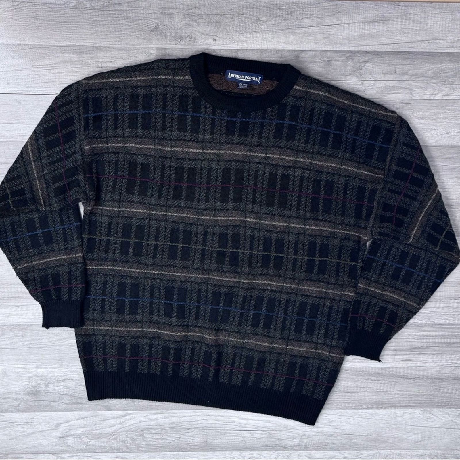 Vintage Vintage Sweater Grandpa Dad Made in Korea Knit Sweater XXL Size US XXL / EU 58 / 5 - 2 Thumbnail