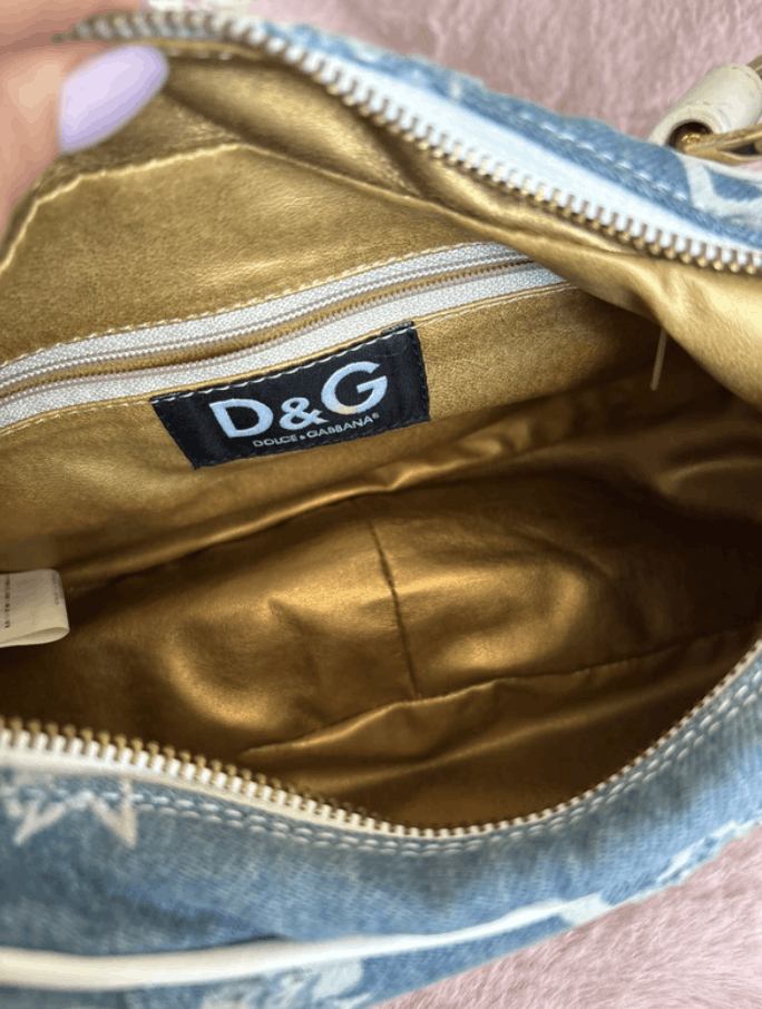Dolce & Gabbana × Jean Dolce Gabbana Hand Bag Baguete Shoulder Hobo Denim EX0108 Size ONE SIZE - 4 Thumbnail