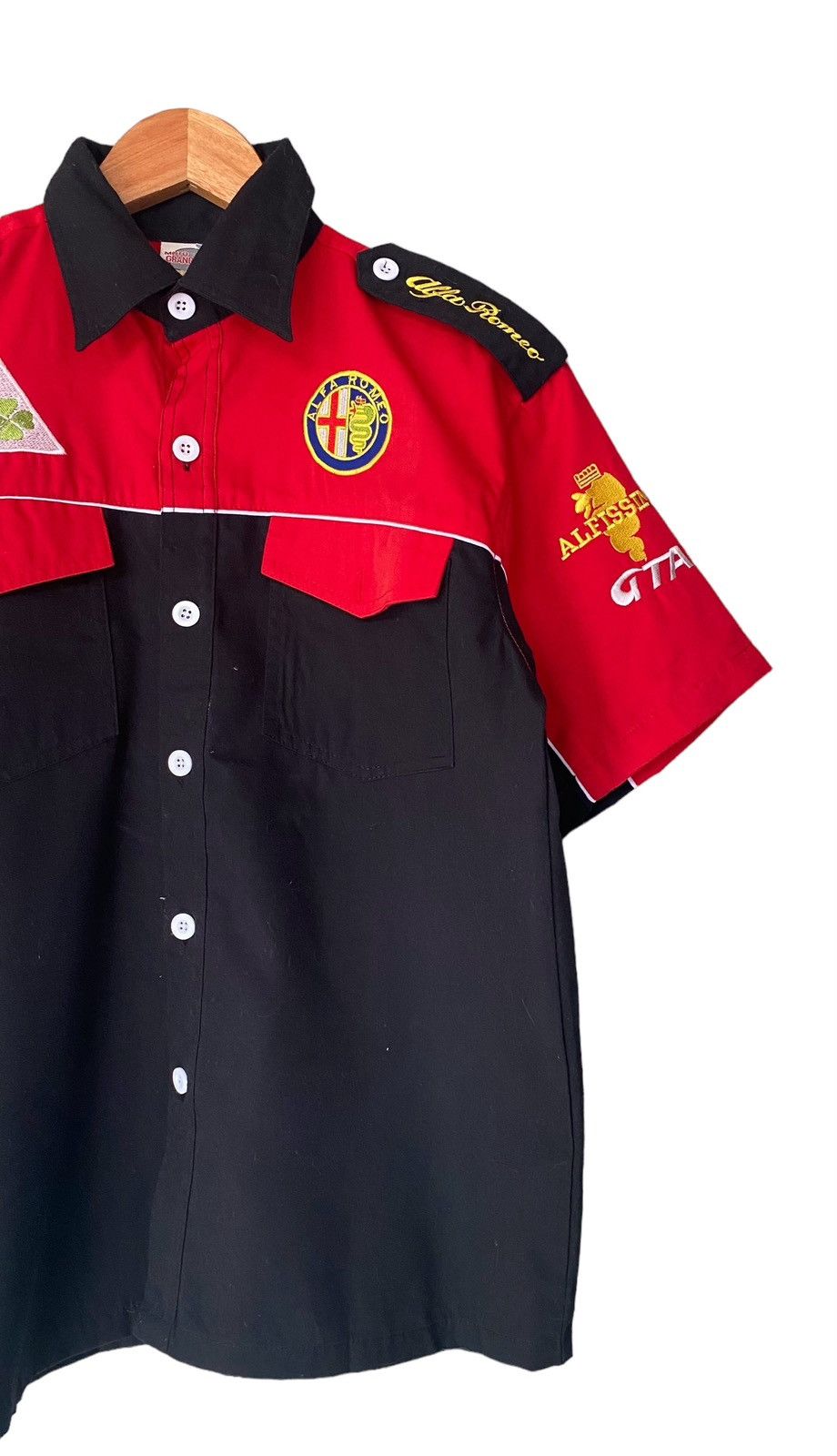 Vintage × uniform experiment Vintage Motorsport Uniform Alfa Romeo Button Shirt Size US M / EU 48-50 / 2 - 2 Thumbnail