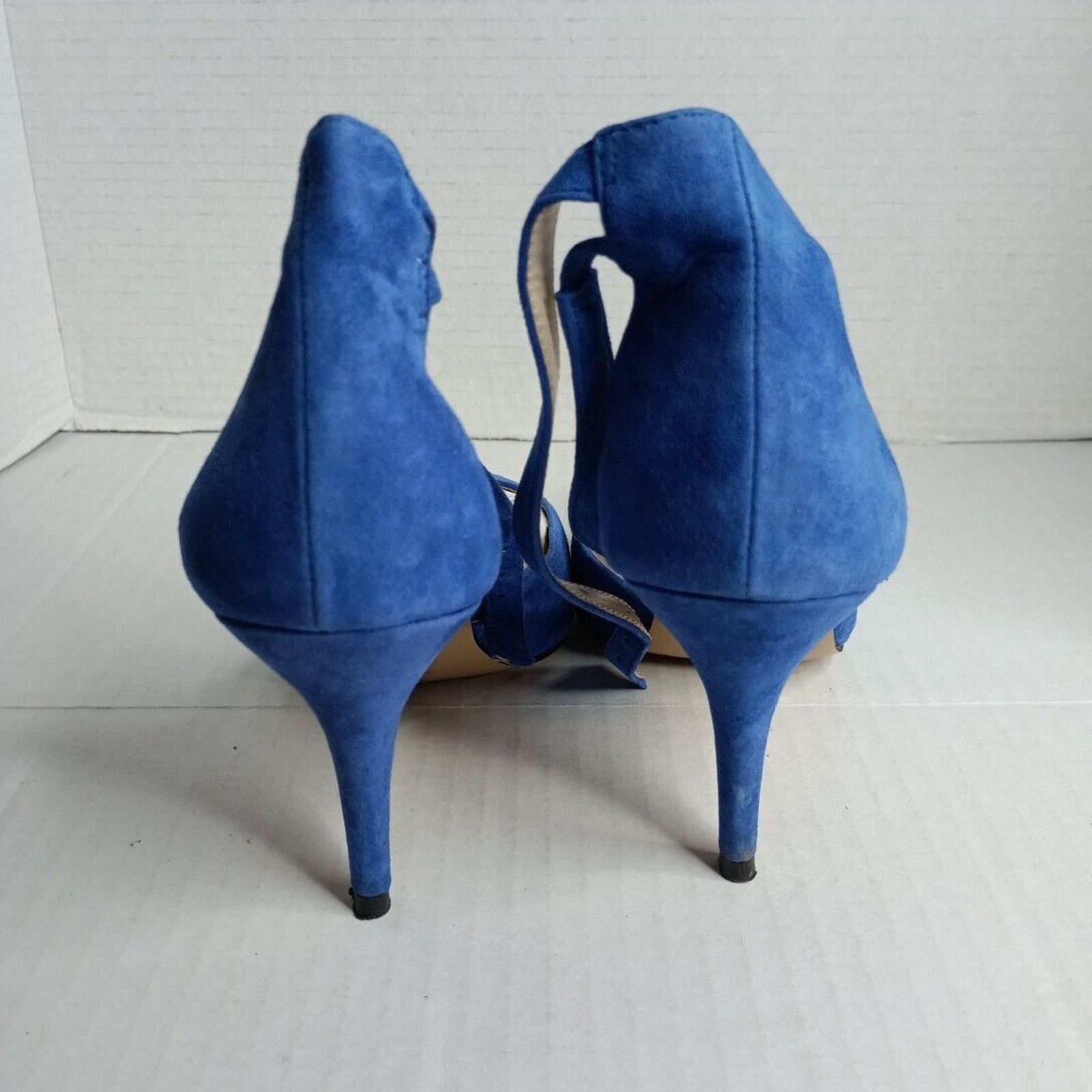 Aldo Aldo Women's Blue Suede High Heel Shoes Size 7 Ankle Strap Size US 7 / IT 37 - 4 Thumbnail