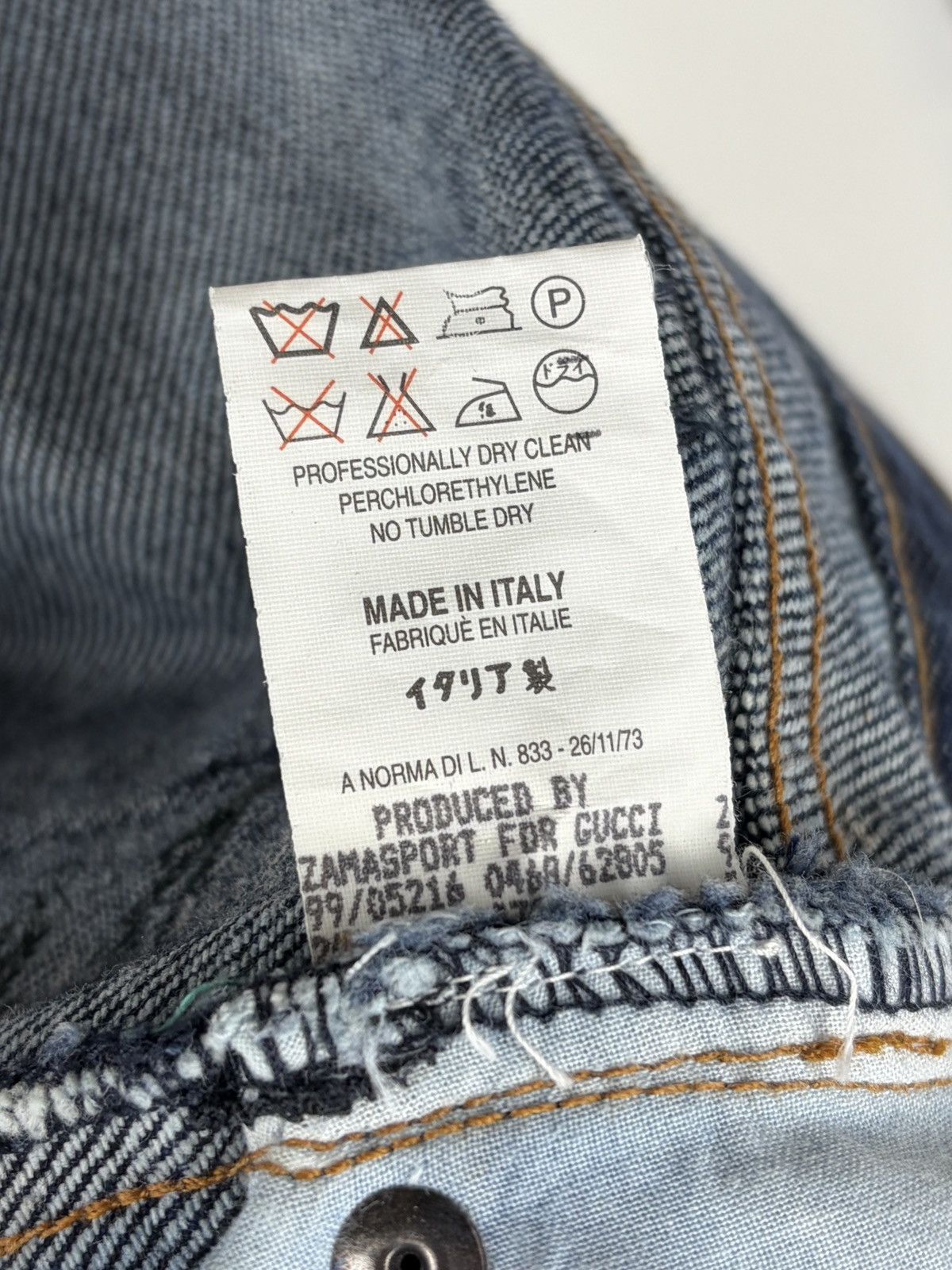 Gucci AW99 Gucci Tom Ford Runway Floral Embroidered Denim Jeans Size US 30 / EU 46 - 17 Thumbnail