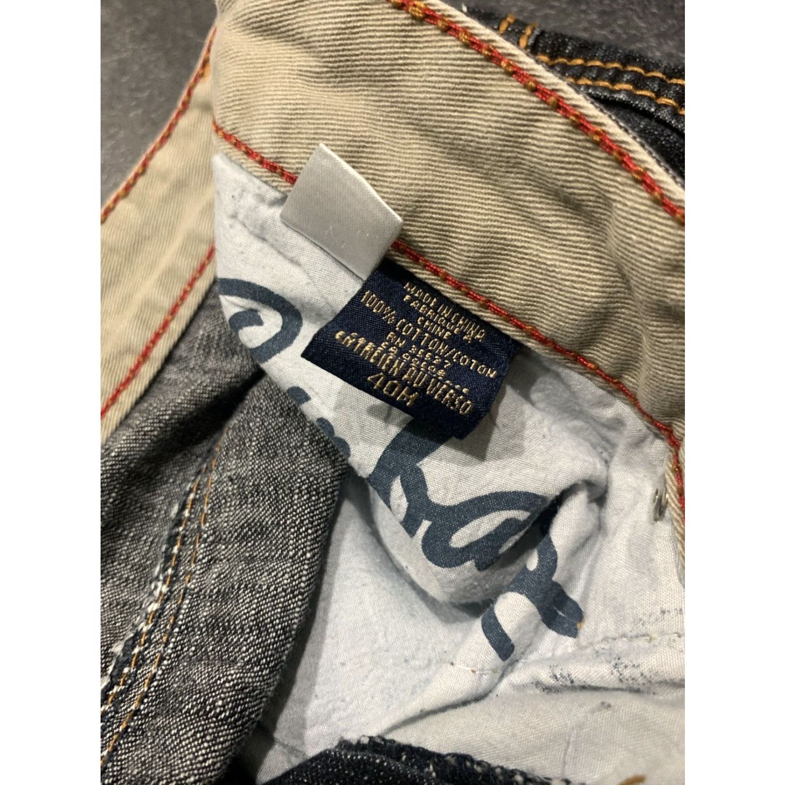 Vintage VINTAGE Girbaud Jeans Men 40 Waist Baggy Wide-Leg Black Cotton Embroidered 2000s Hip Hop Size US 40 / EU 56 - 7 Thumbnail