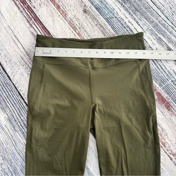 Vuori Vuori Olive Green Women's Active Leggings Size 34" / US 12 / IT 48 - 8 Thumbnail