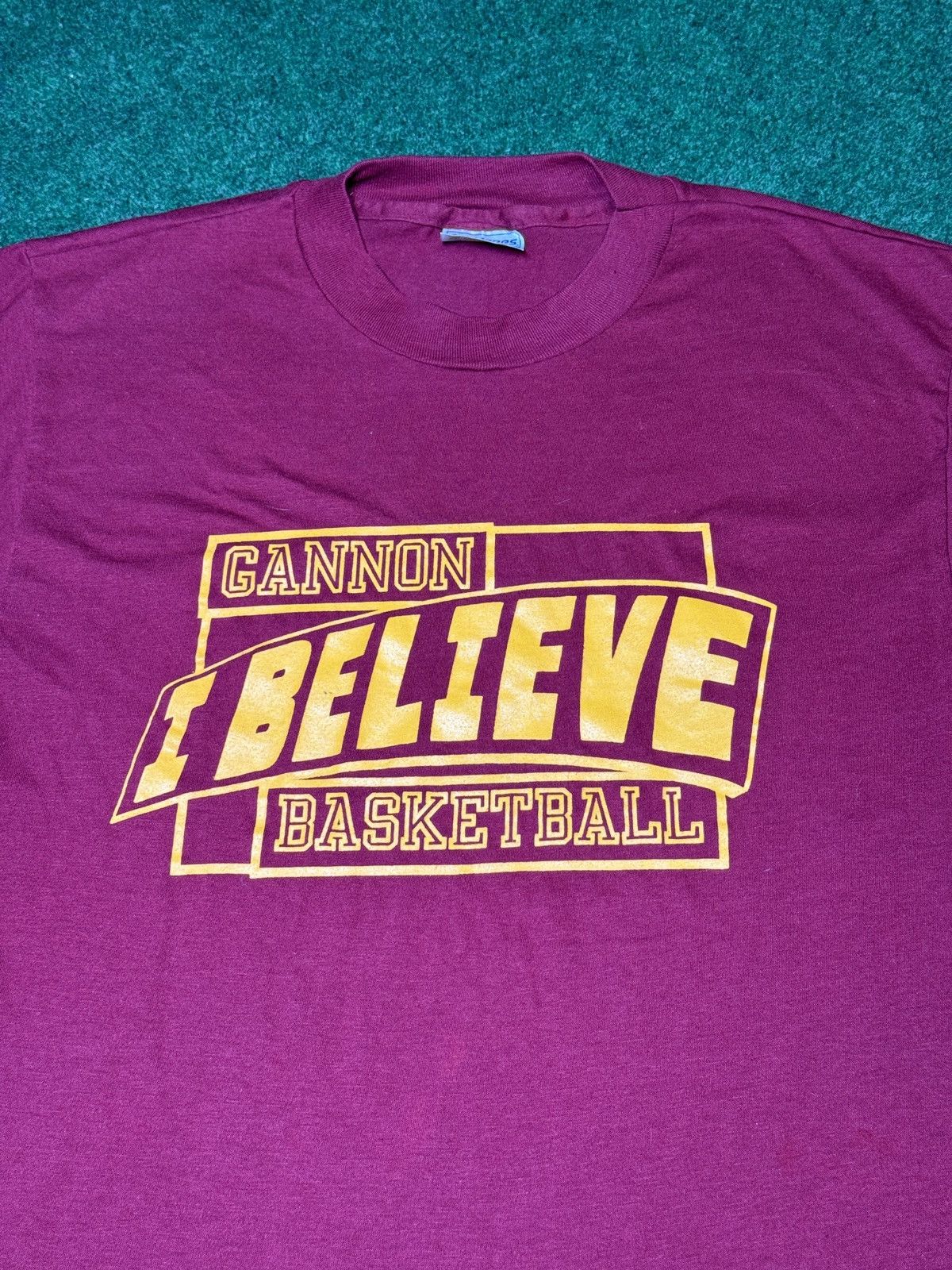 Hanes × Vintage Vintage 80s 90s Gannon Basketball Erie Collegiate T Shirt Size US L / EU 52-54 / 3 - 2 Thumbnail