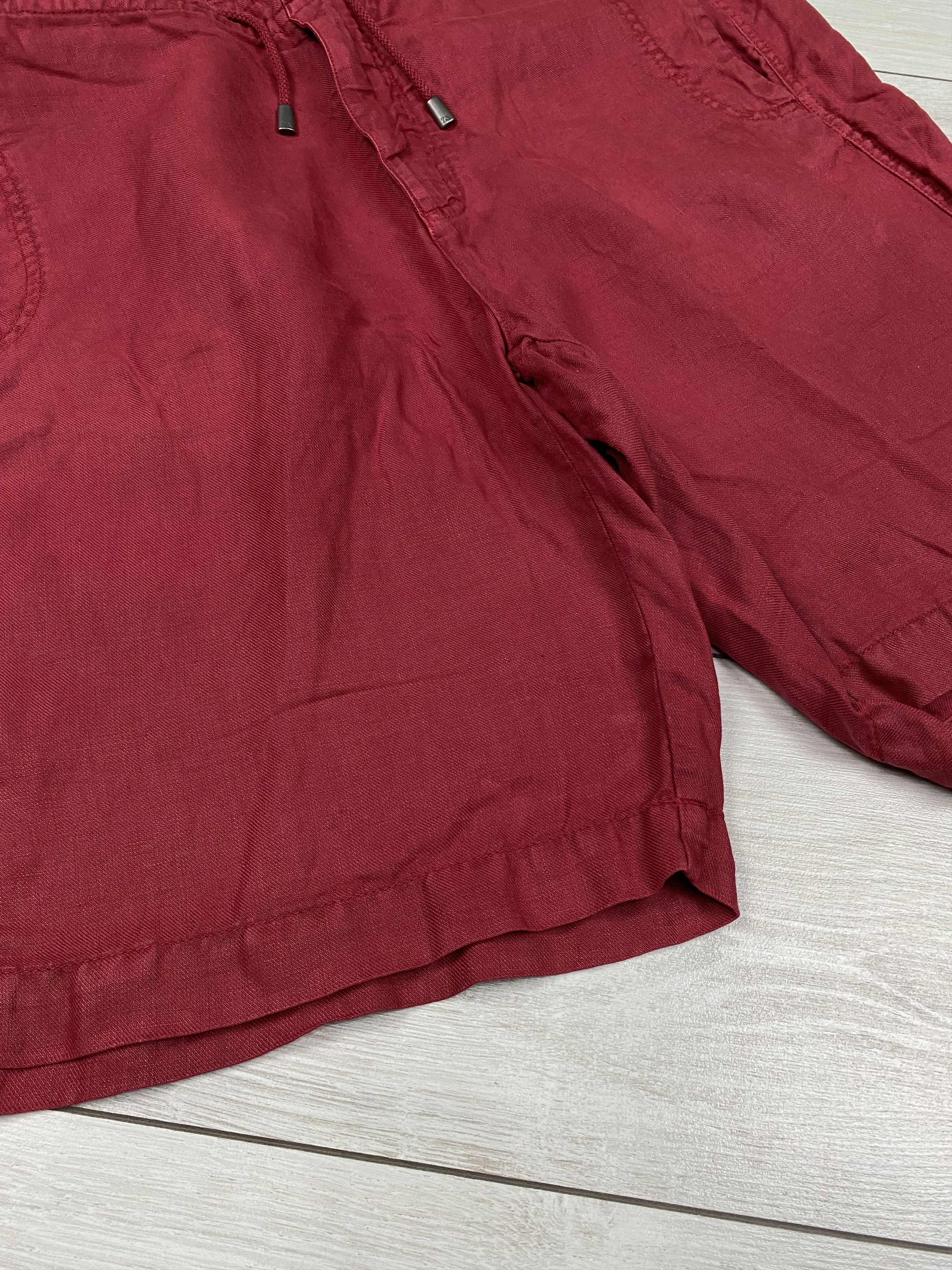 Ermenegildo Zegna Vintage Zegna sport red linen shorts size s-m Size US 31 - 11 Thumbnail