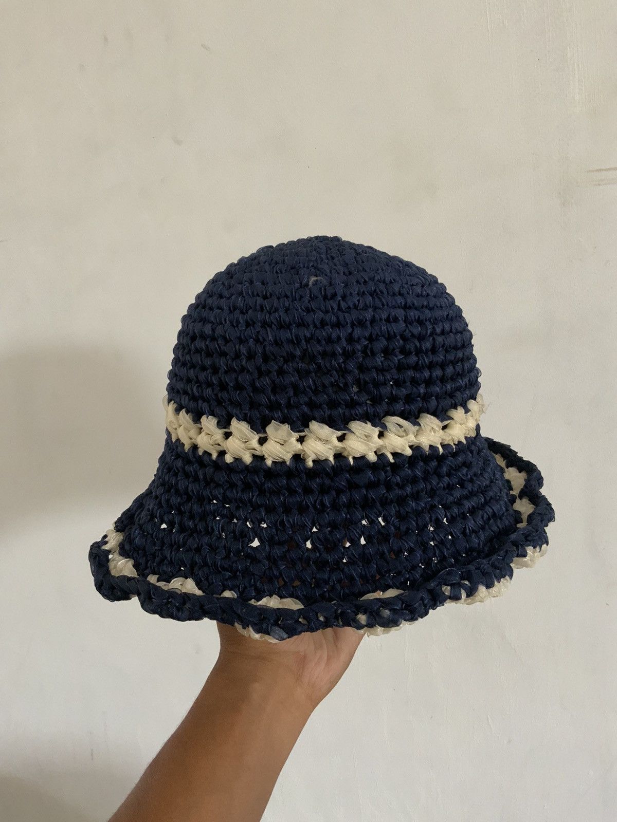 Japanese Brand Indigo White Outdoor Bucket Hat Size ONE SIZE - 4 Thumbnail