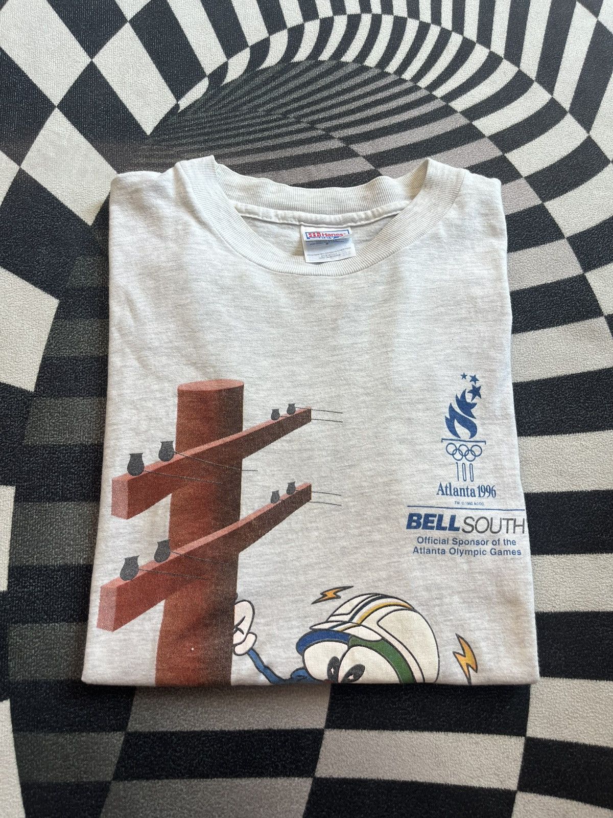 USA Olympics Vintage Atlanta Olympic Games 1996’s BELL SOUTH Tshirt Size US M / EU 48-50 / 2 - 1 Thumbnail