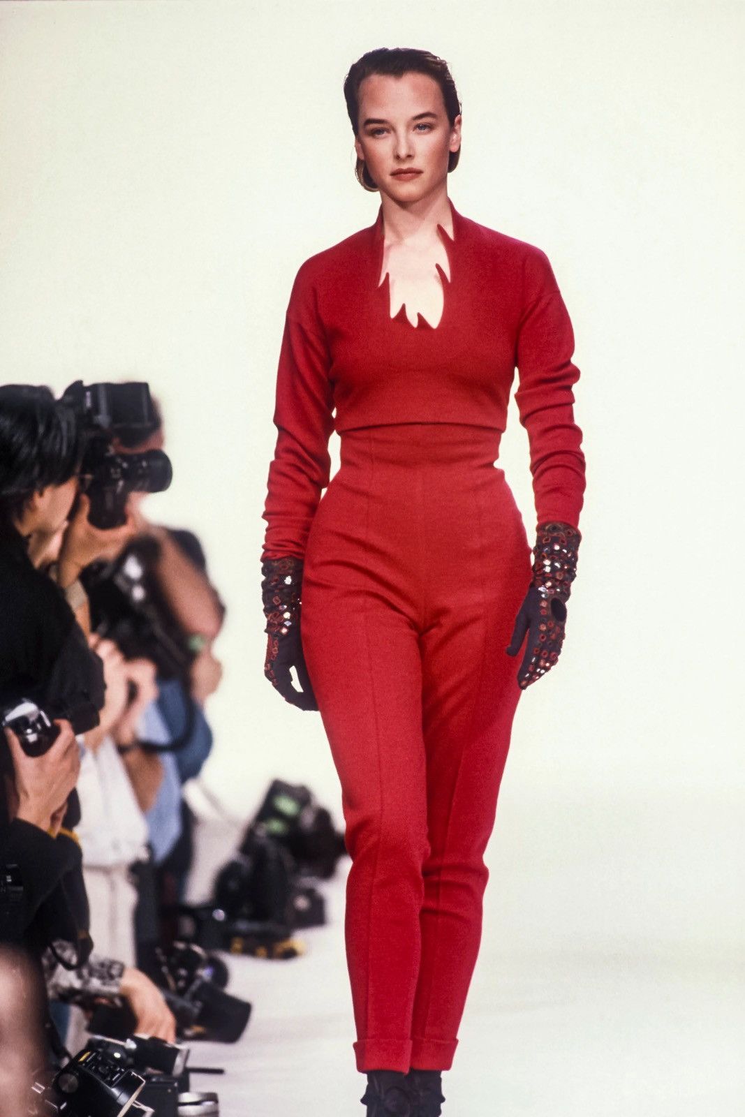 Romeo Gigli AW1990 Archive Romeo Gigli High Waist Black Trousers Size 30" / US 8 / IT 44 - 1 Thumbnail