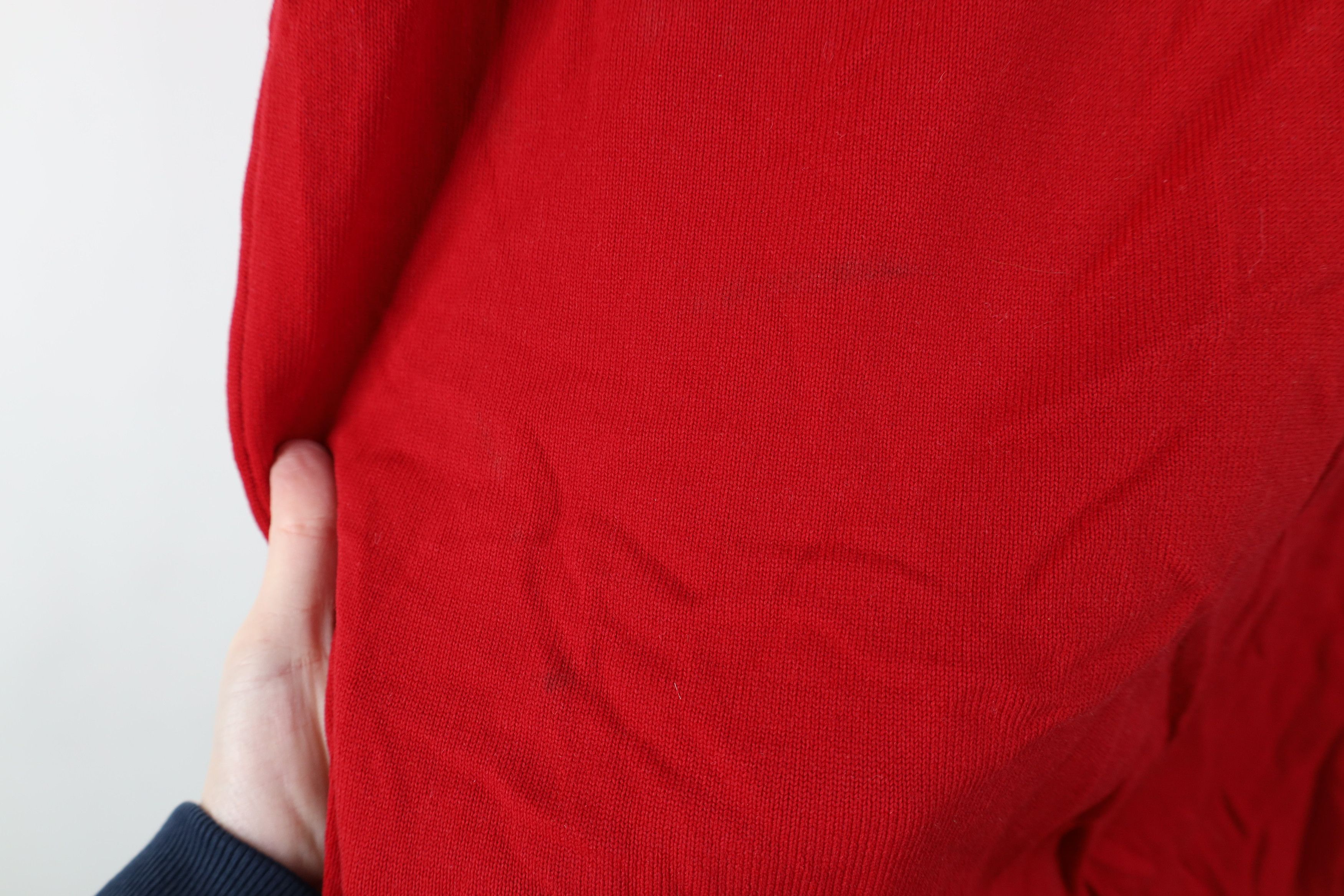 Vintage Vintage 50s 60s Streetwear Knit Collared Pullover Polo Red Size US L / EU 52-54 / 3 - 7 Thumbnail