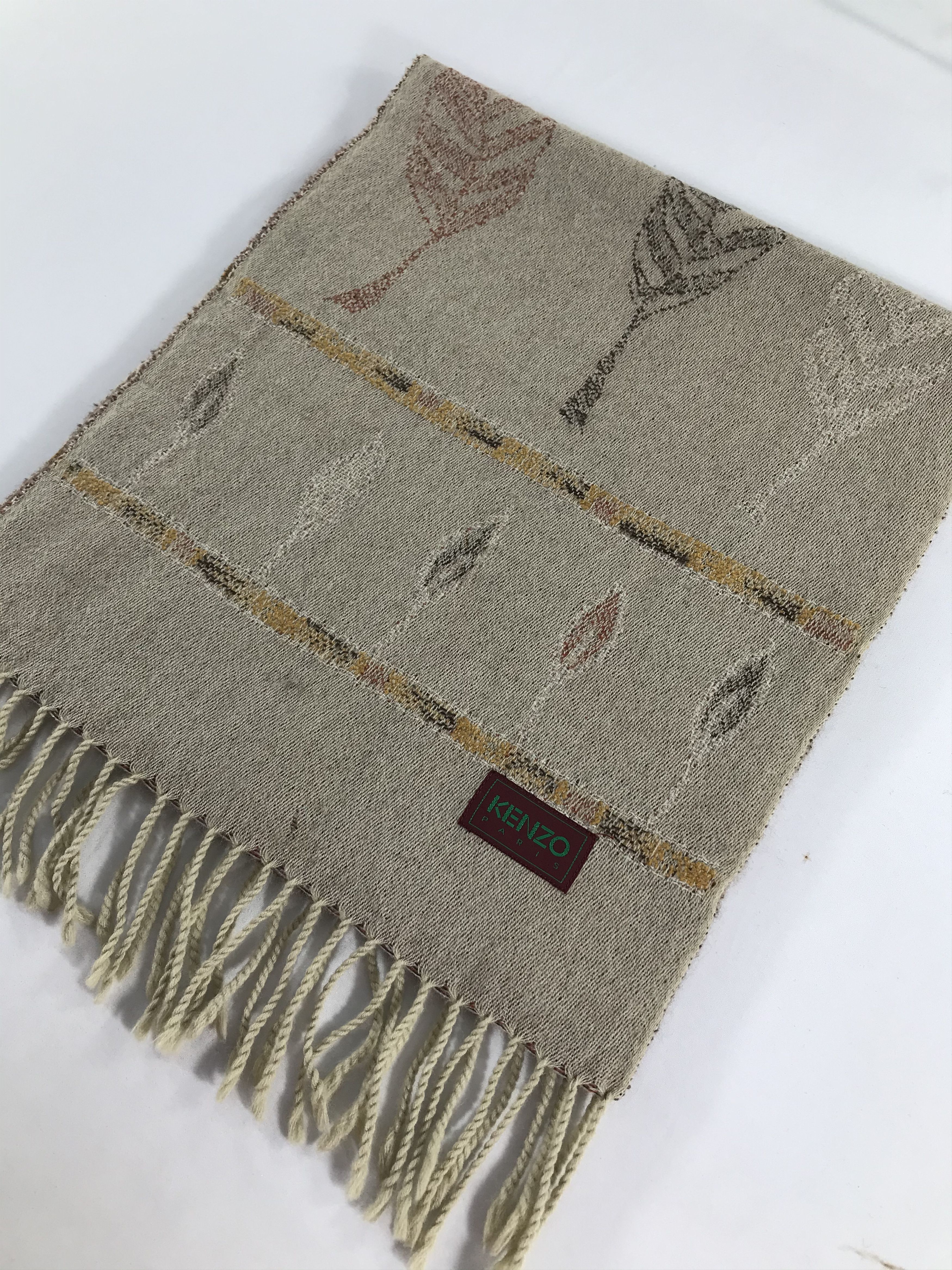 Kenzo Kenzo Wool Scarf Muffler Neckwear V515 Size ONE SIZE - 3 Thumbnail