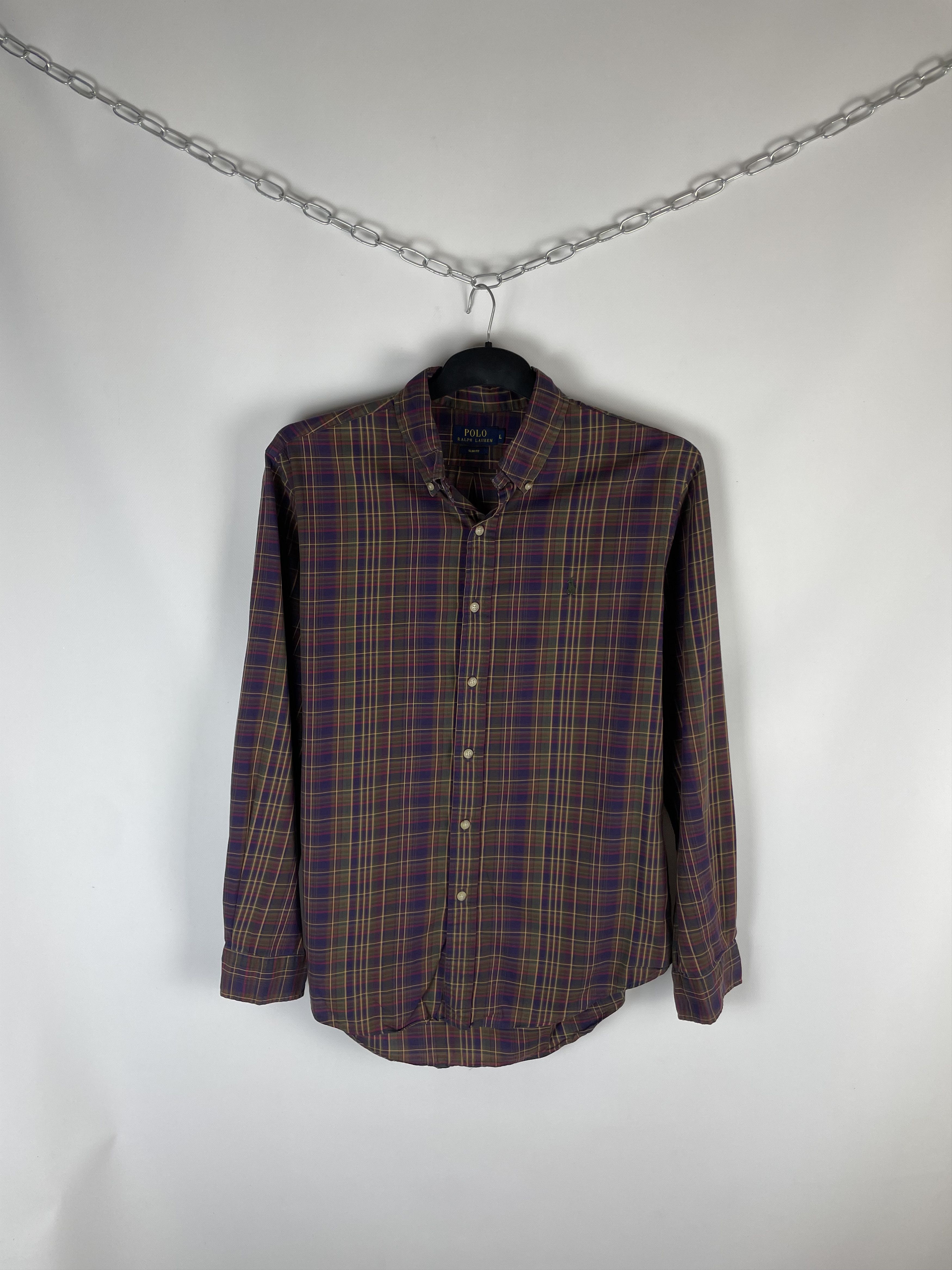 Flannel Flannel Polo Ralph Lauren Vintage Mens Shirt Size US L / EU 52-54 / 3 - 1 Thumbnail