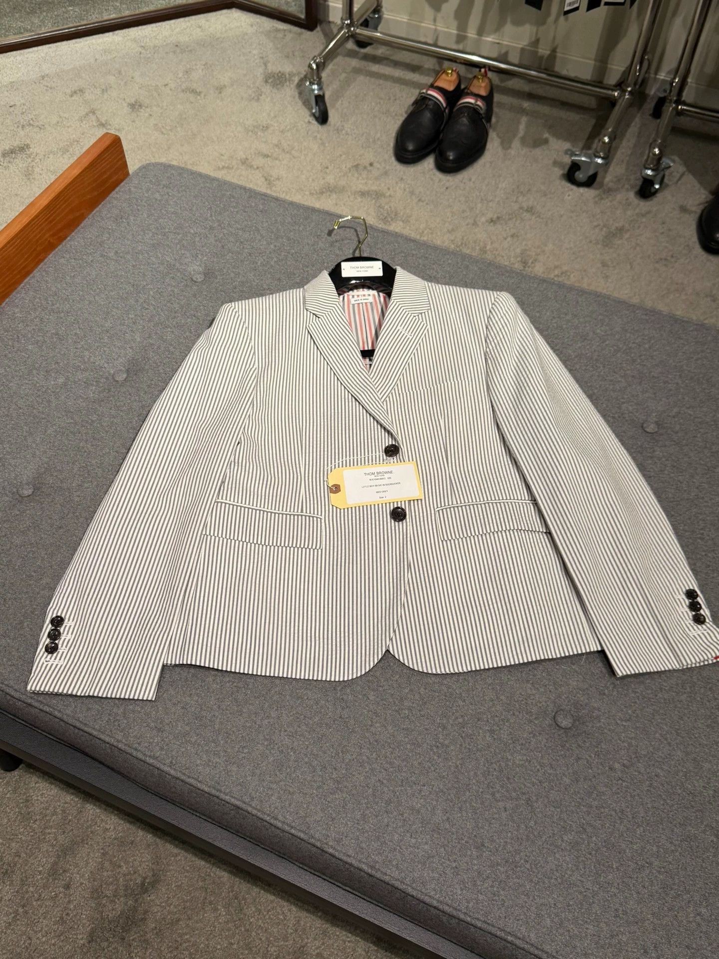 Thom Browne Thom Browne Seersucker Short Blazer Size 2 New NWT Light Size US M / EU 48-50 / 2 - 3 Thumbnail