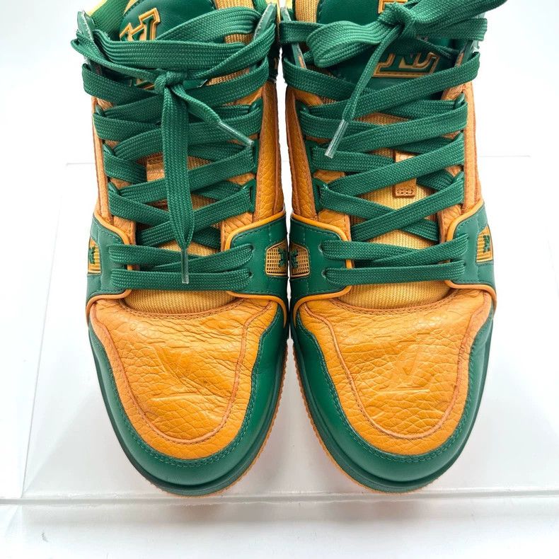 Louis Vuitton Louis Vuitton Trainer Brazilian yellow and green embossed Size US 9.5 / EU 42-43 - 6 Thumbnail