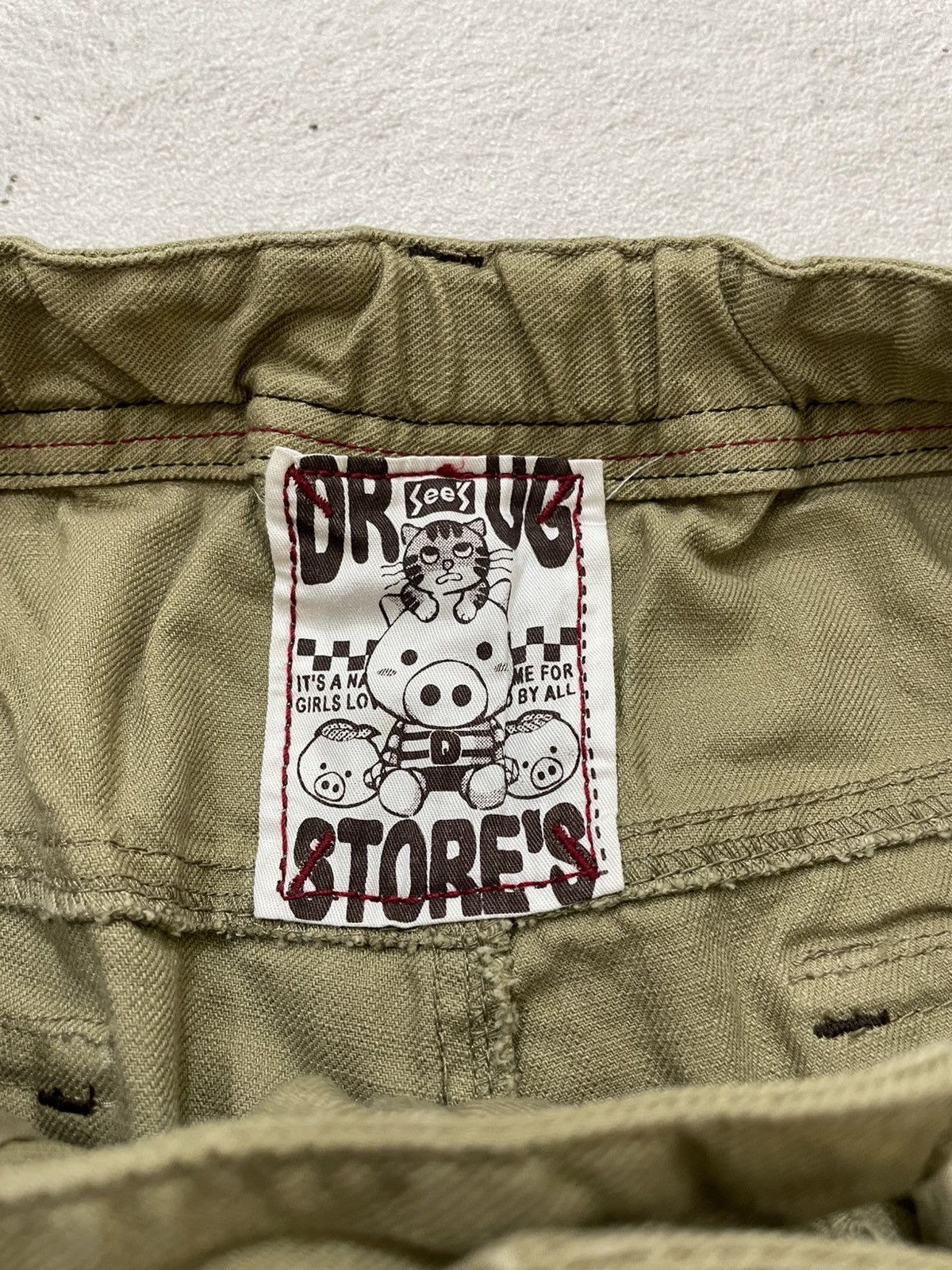 Japanese Brand 2000s Vintage Graphic Utility Pants All Over Print Y2K Size US 32 / EU 48 - 6 Thumbnail