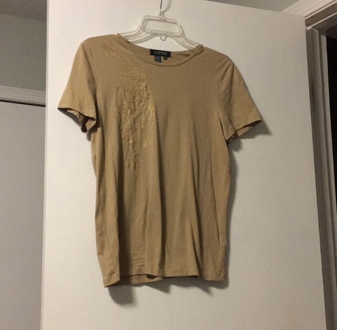 Lauren Ralph Lauren Lauren Ralph Lauren Tan Tiger T-Shirt Size M / US 6-8 / IT 42-44 - 1 Thumbnail