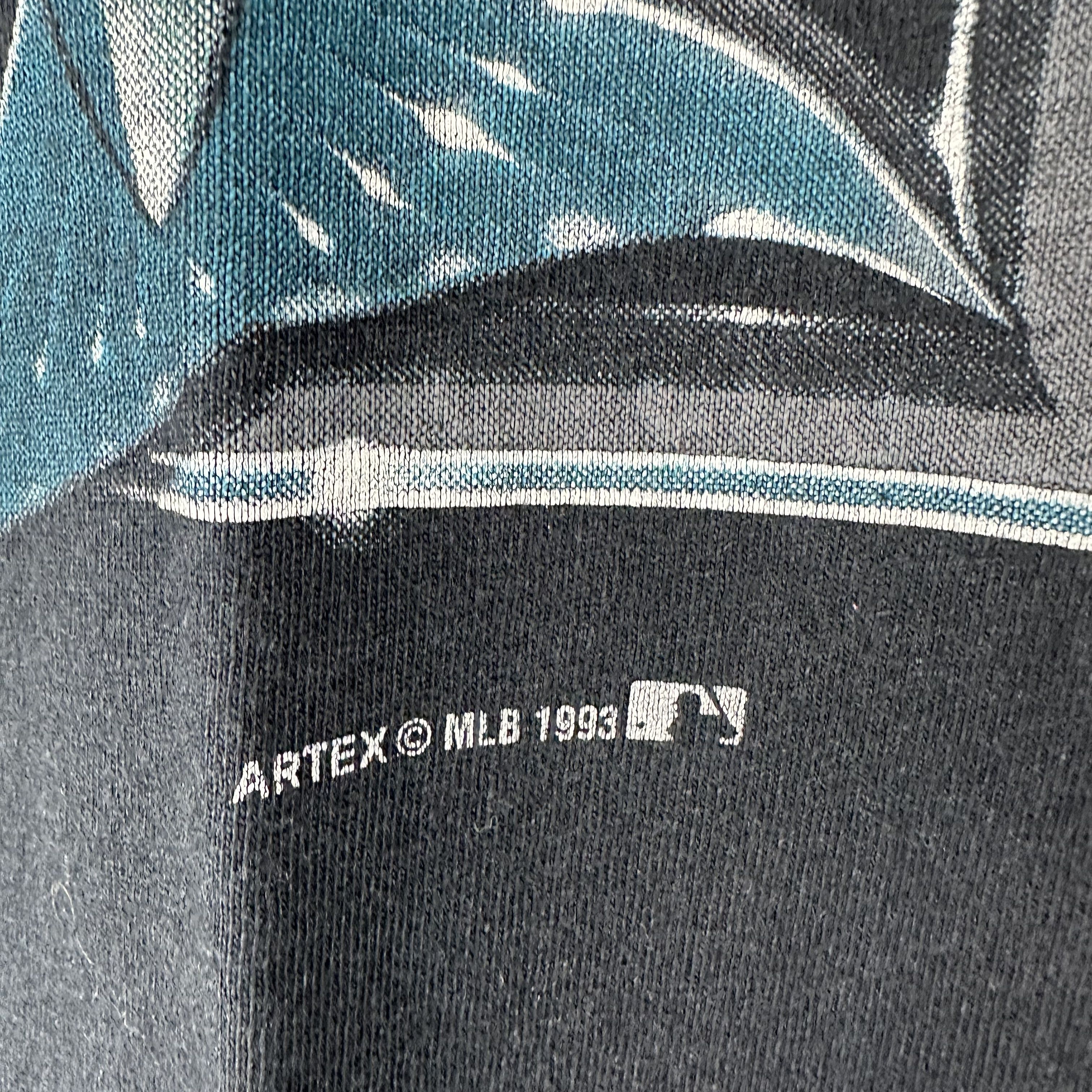 Vintage ​​​​​1993 Florida Marlins Baseball MLB Large​ T-Shirt Size US L / EU 52-54 / 3 - 3 Thumbnail