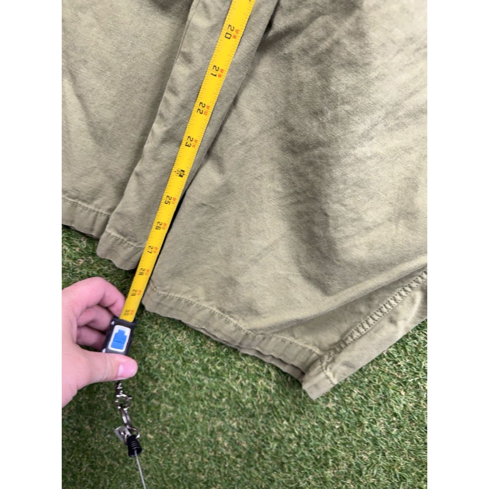 Madewell Madewell Cargo Pants Womens 31 Green Tapered Fatigue Cargo Pants Baggy Skater Y2K Canvas Cotton High Rise Button Zip Pockets Jeans? Size 24" / US 00 / IT 34 - 4 Thumbnail