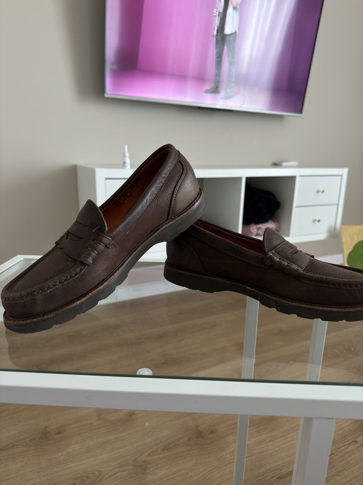 Timberland × Vibram × Vintage Vintage Timberland vibram loafers classic brown leather Size US 9 / EU 42 - 9 Thumbnail