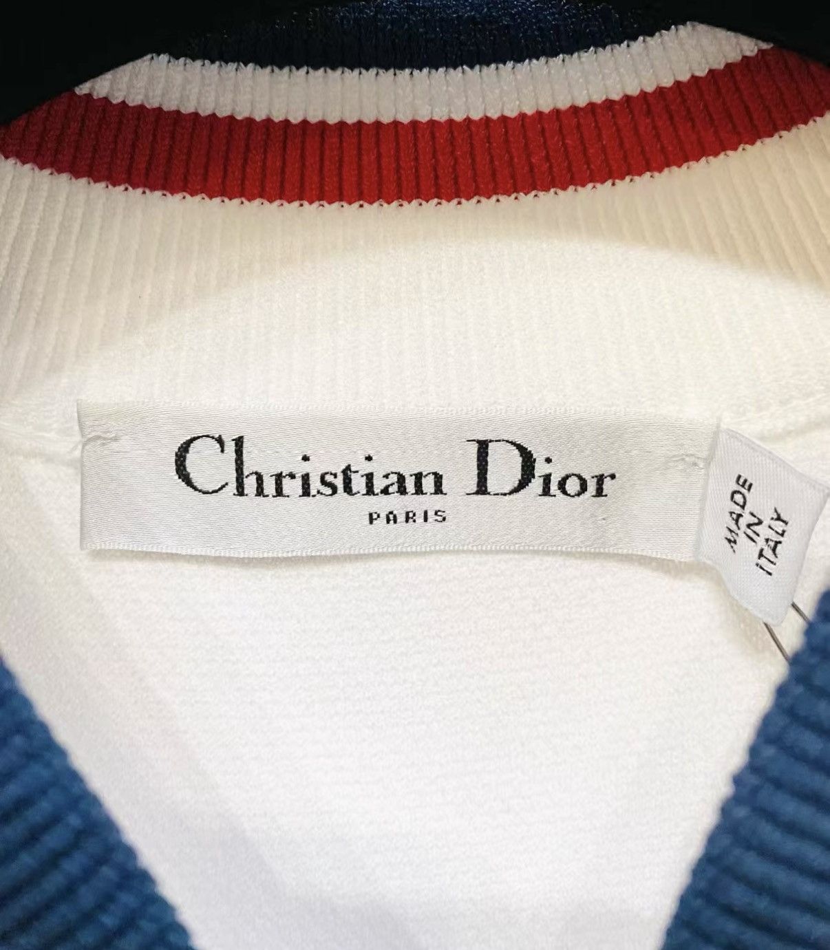 Dior Dior F40 Tennis Collection White Zip-Up Knit Cardigan J33 Size S / US 4 / IT 40 - 3 Thumbnail