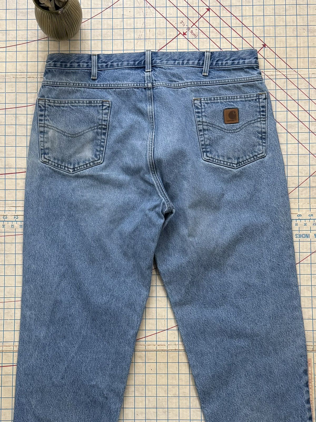 Carhartt Carhartt Light Wash Denim Mens Size 40x30 Workwear Pants Size US 40 / EU 56 - 12 Thumbnail