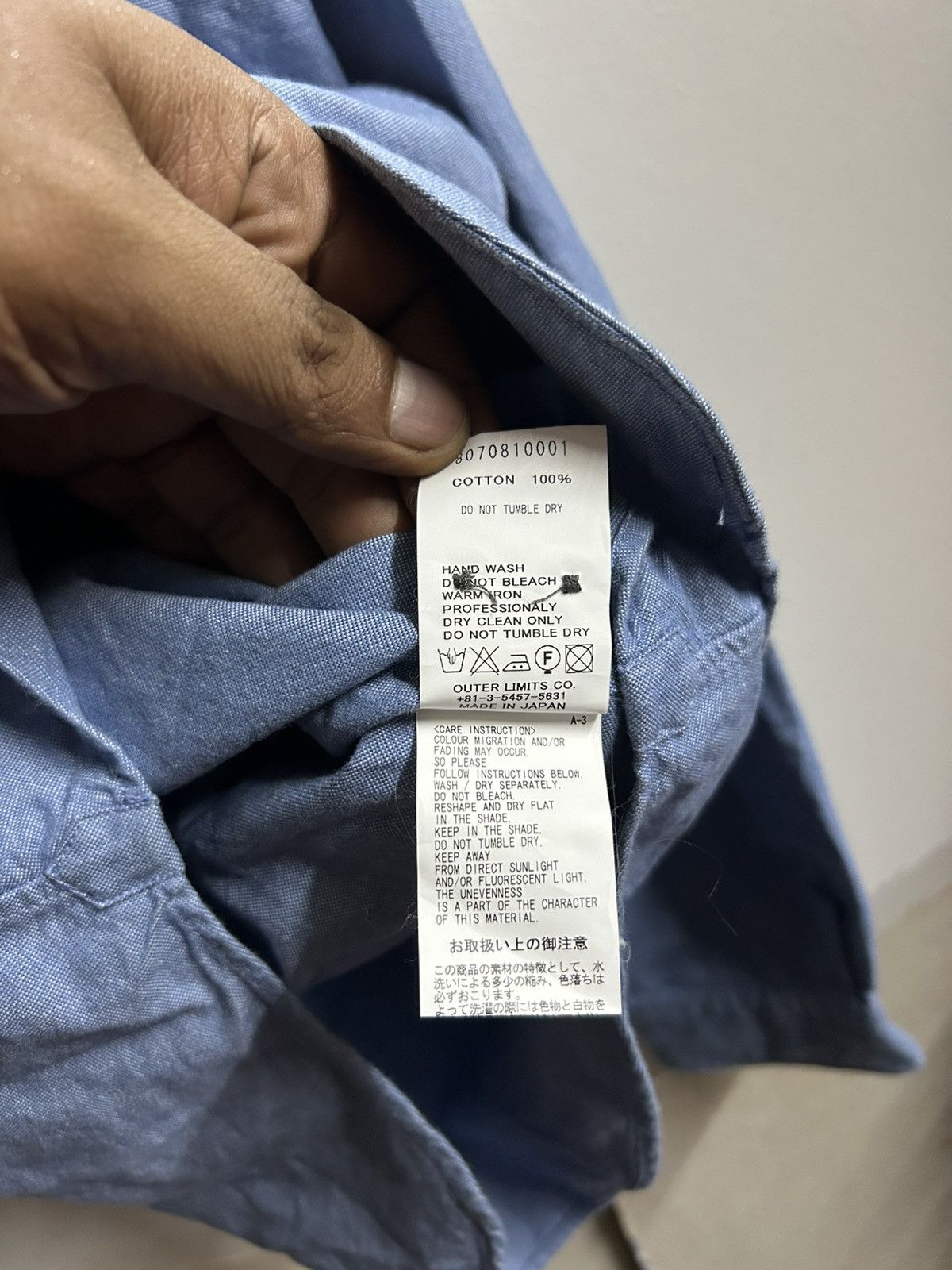 Nigel Cabourn Premium Cotton Button Down Shirt Size M / US 6-8 / IT 42-44 - 6 Thumbnail