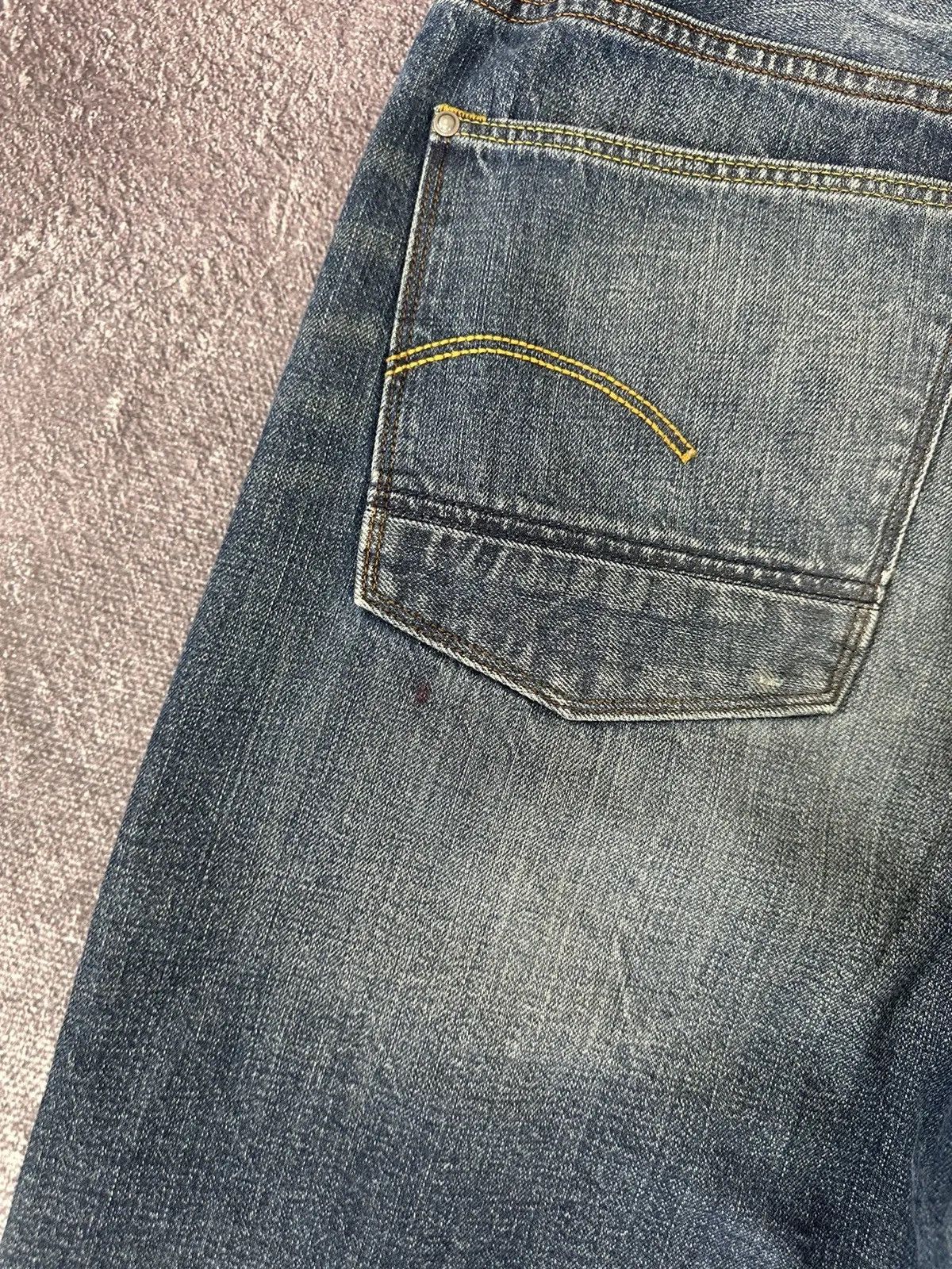 G-Star × Vintage Vintage G-Star Raw Y2K Faded Blue Denim Japanese Baggy Jeans Size US 34 / EU 50 - 13 Thumbnail
