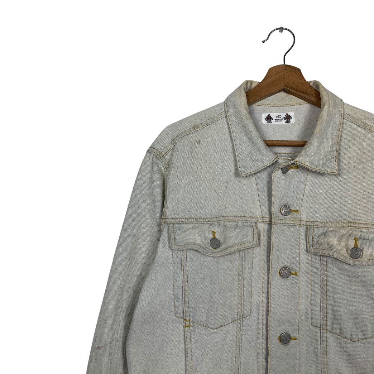 Studio Seven STUDIO SEVEN Embroidered Logo Washed Denim Jacket #2829-C128 Size US M / EU 48-50 / 2 - 5 Thumbnail