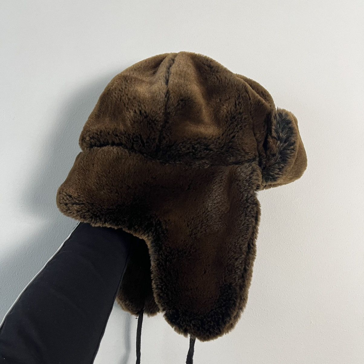 Japanese Brand Faux Fur Trapper Hat Cozy Winter Streetwear Y2K Japan Style Size ONE SIZE - 3 Thumbnail