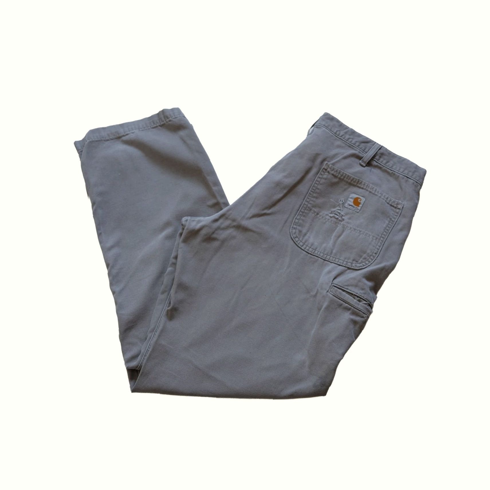 Carhartt VINTAGE Carhartt VTG Y2K 90s RETRO 100% COTTON WORK BROWN DISTRESSED JEANS SZ 38x32 Size US 38 / EU 54 - 2 Thumbnail