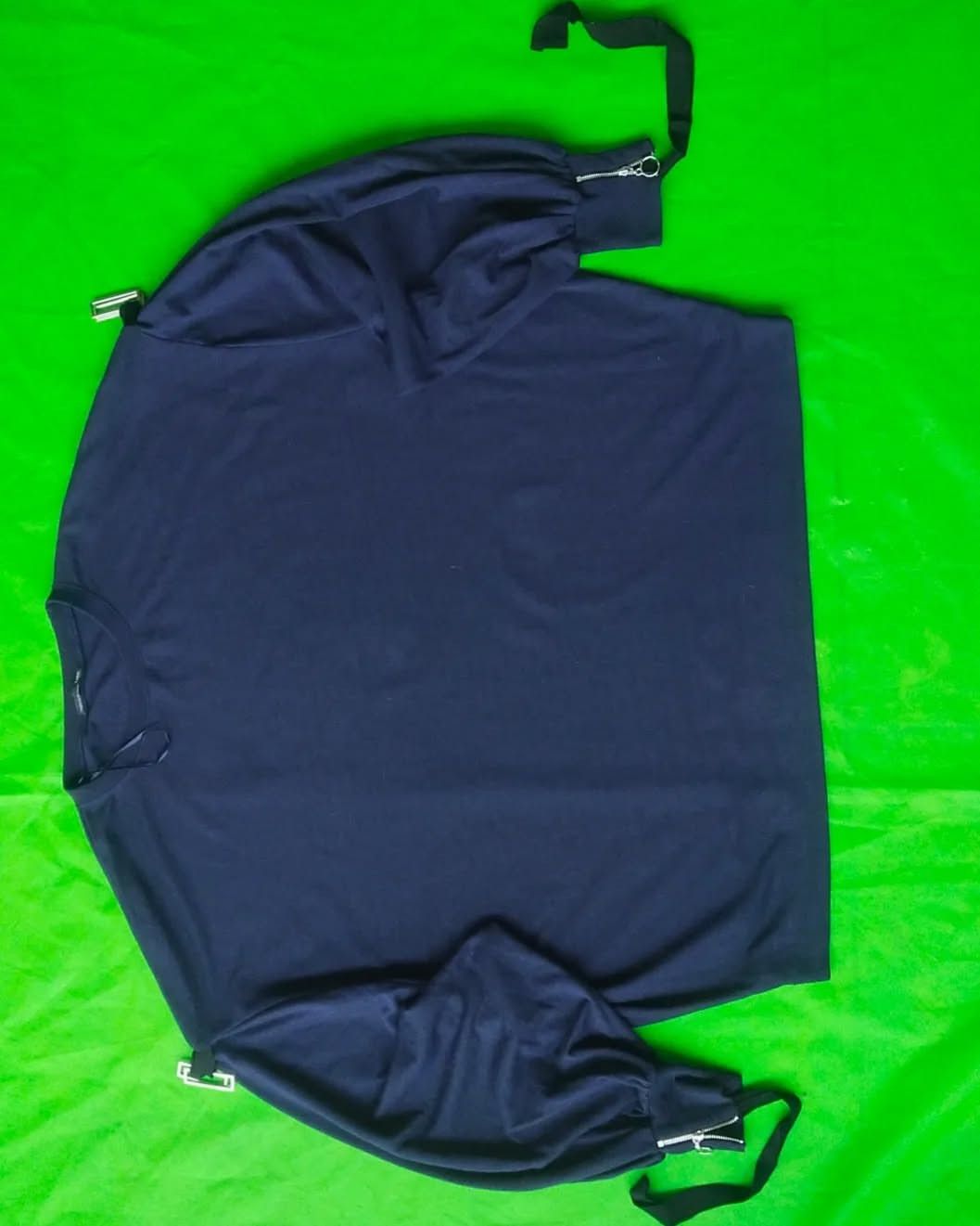 Japanese Brand × Zara Zara Navy W/B Collection Longsleeved Crewneck Size XXL / US 16-18 / IT 52-54 - 2 Thumbnail