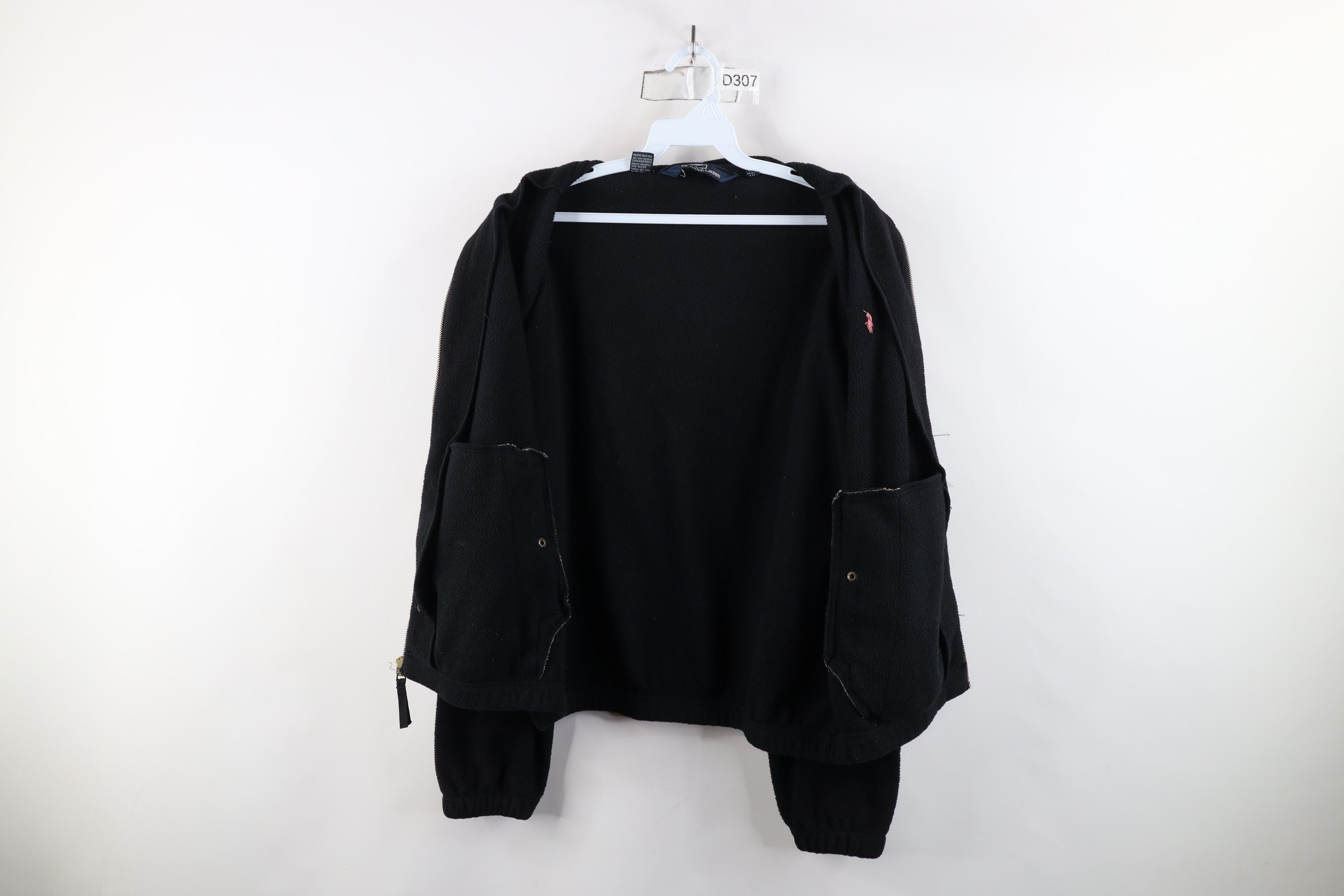 Ralph Lauren × Vintage Vintage 90s Ralph Lauren Polartec Fleece Bomber Jacket Black Size US S / EU 44-46 / 1 - 13 Thumbnail