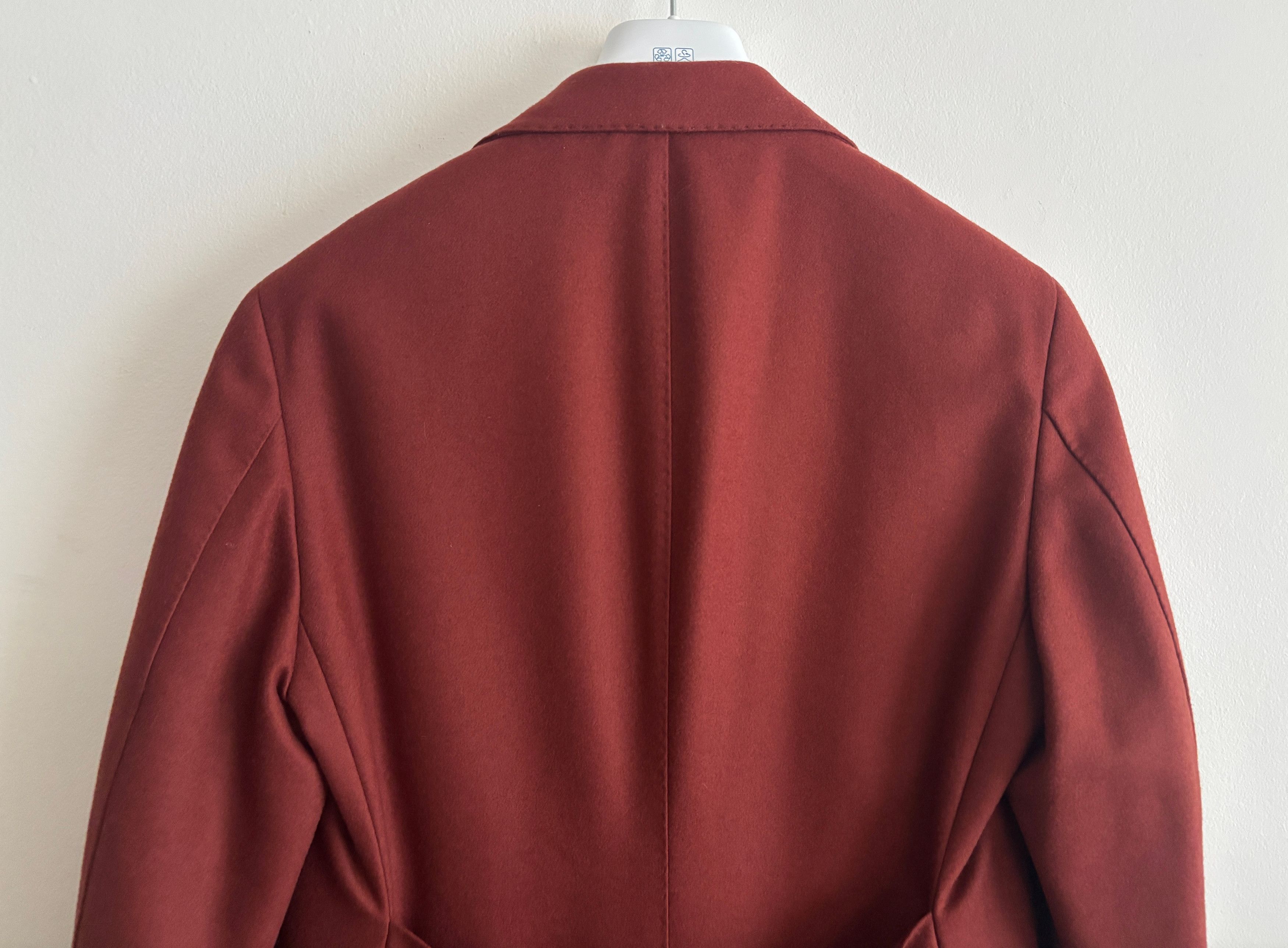 Suitsupply $595 Red Double Breasted Overcoat - Small/Medium Size US M / EU 48-50 / 2 - 7 Thumbnail